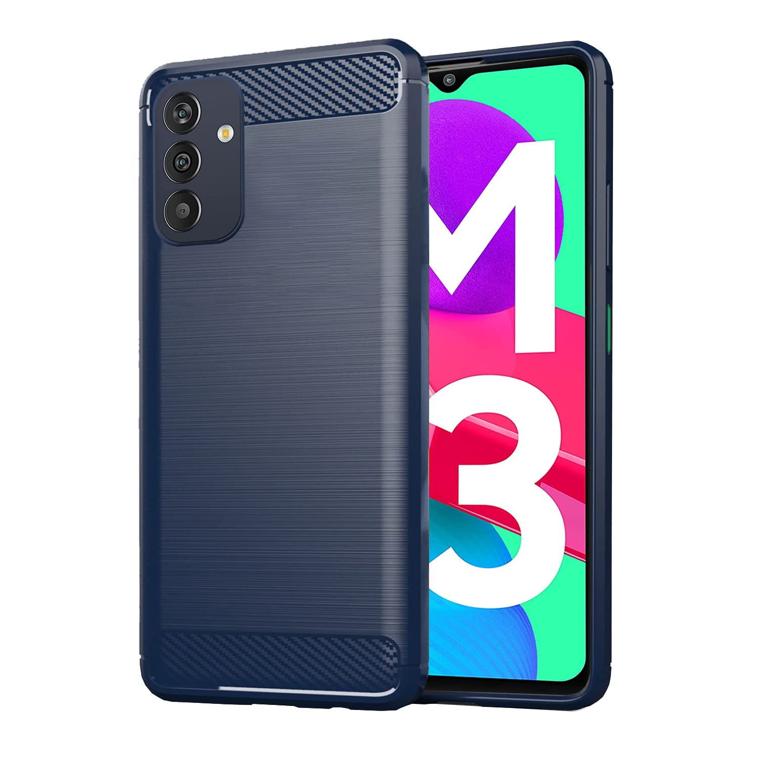 Pikkme blue Hybrid phone cover for Samsung M13 4G