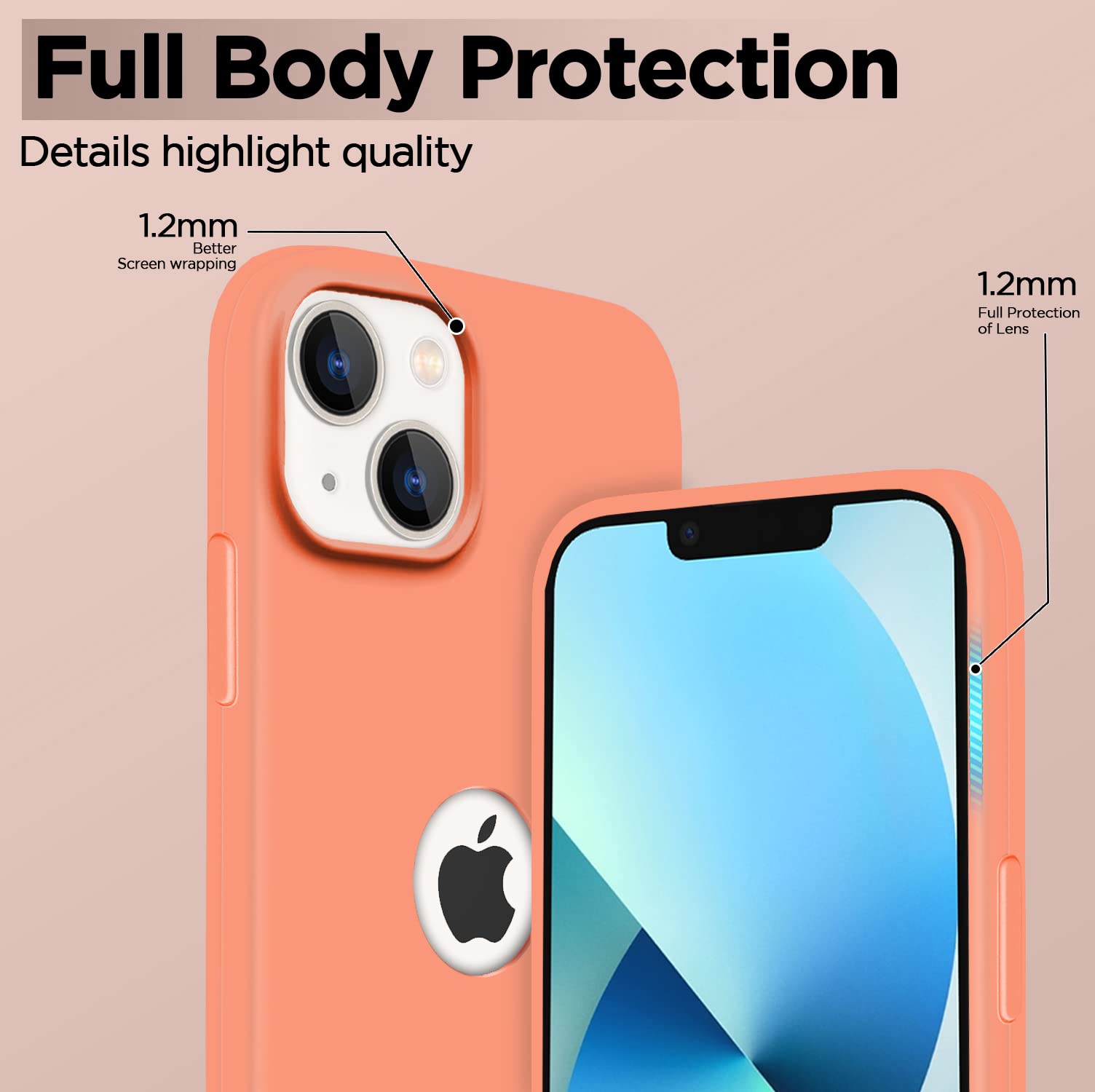 Pikkme peach back cover for iPhone 13 – photo 3