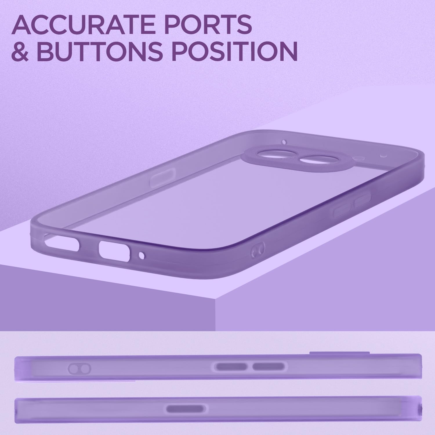 Pikkme purple Clear phone cover for Nothing Phone 2A/Phone 2A Plus – photo 6