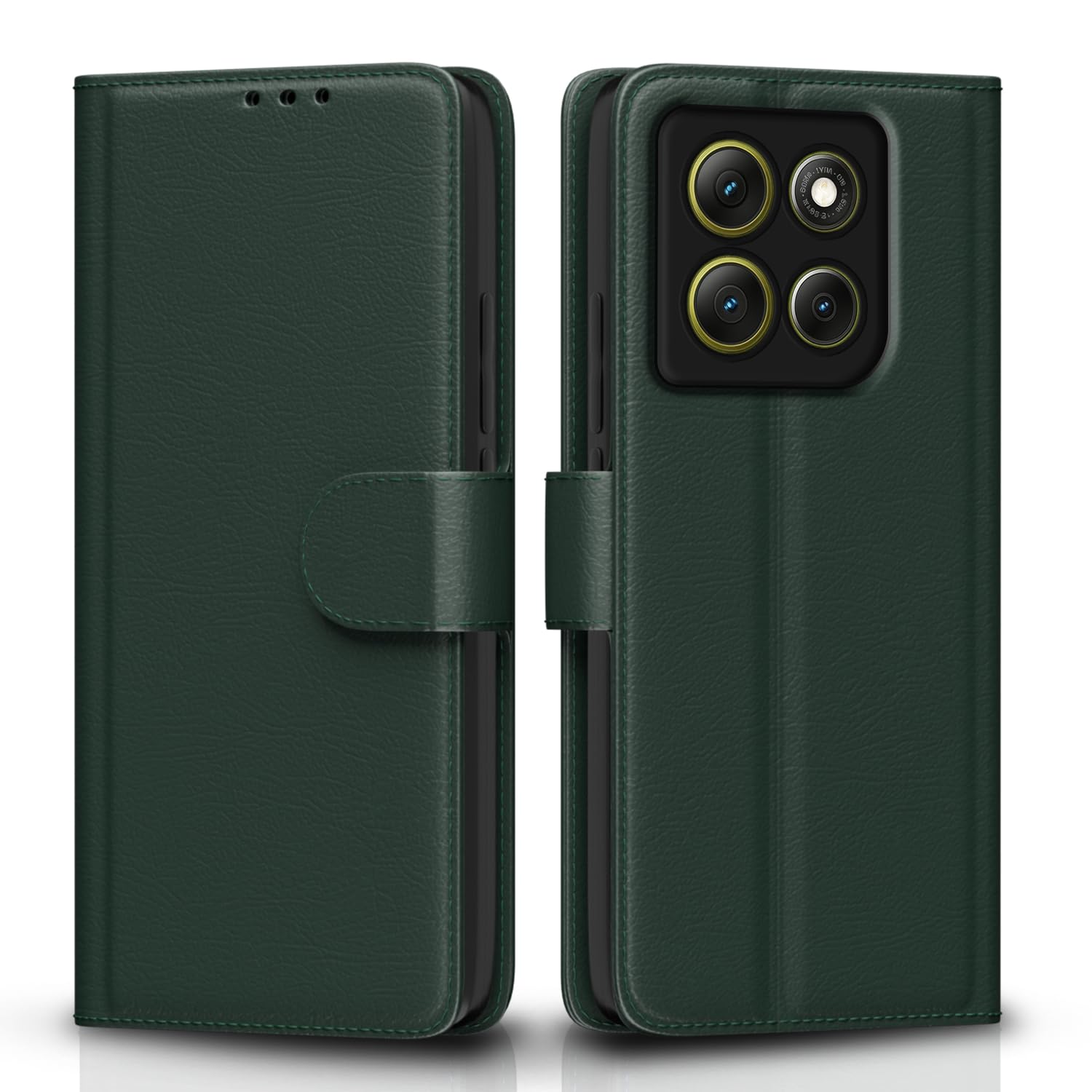 Pikkme Moto G86 Power 5G Wallet green mobile flip cover