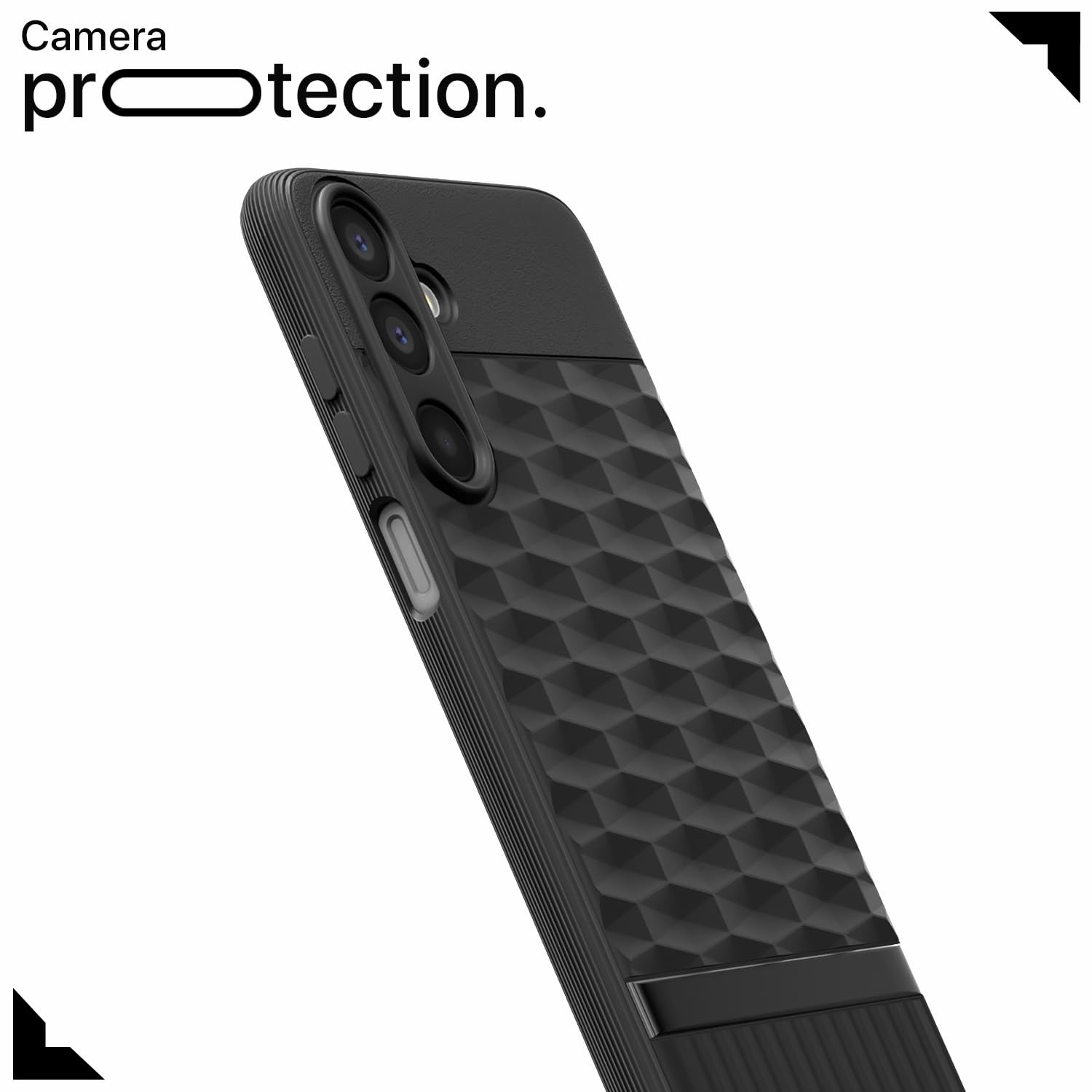 Pikkme Samsung Galaxy M16 5G Shockproof Soft Flexible Gencase Back cover (Black)