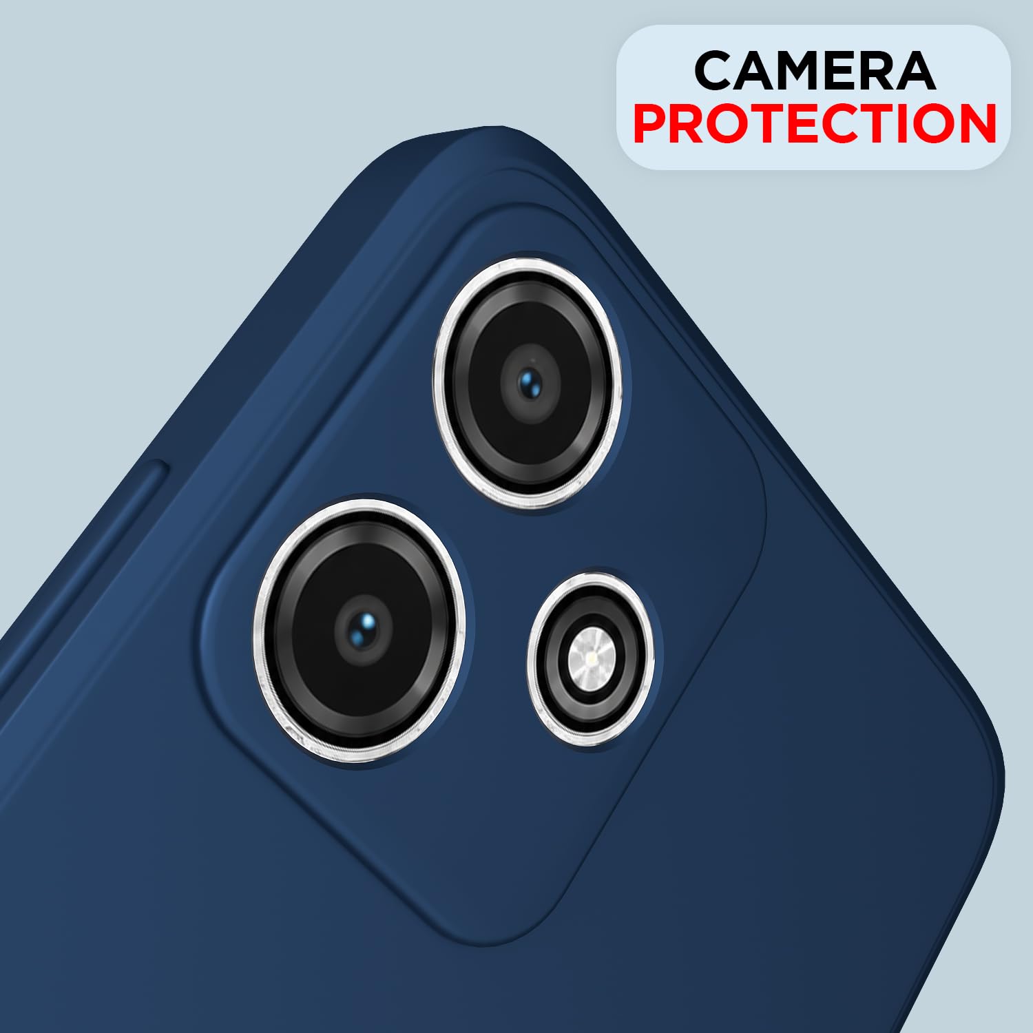 Redmi 12 5G Matte back cover in blue by Pikkme – photo 5