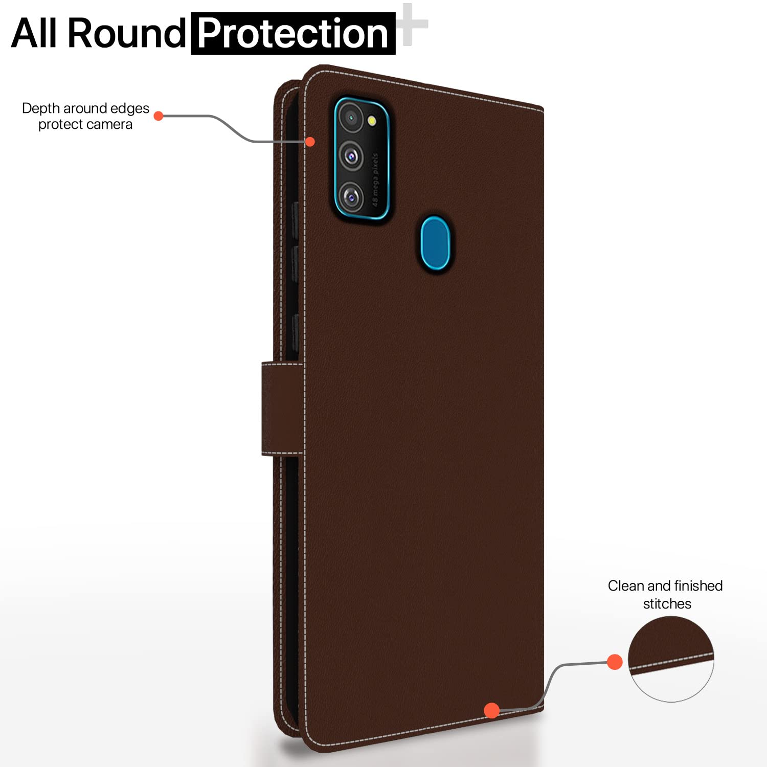 Pikkme brown & coffee flip case for Samsung M30s/M21/M21 (2021) – photo 4