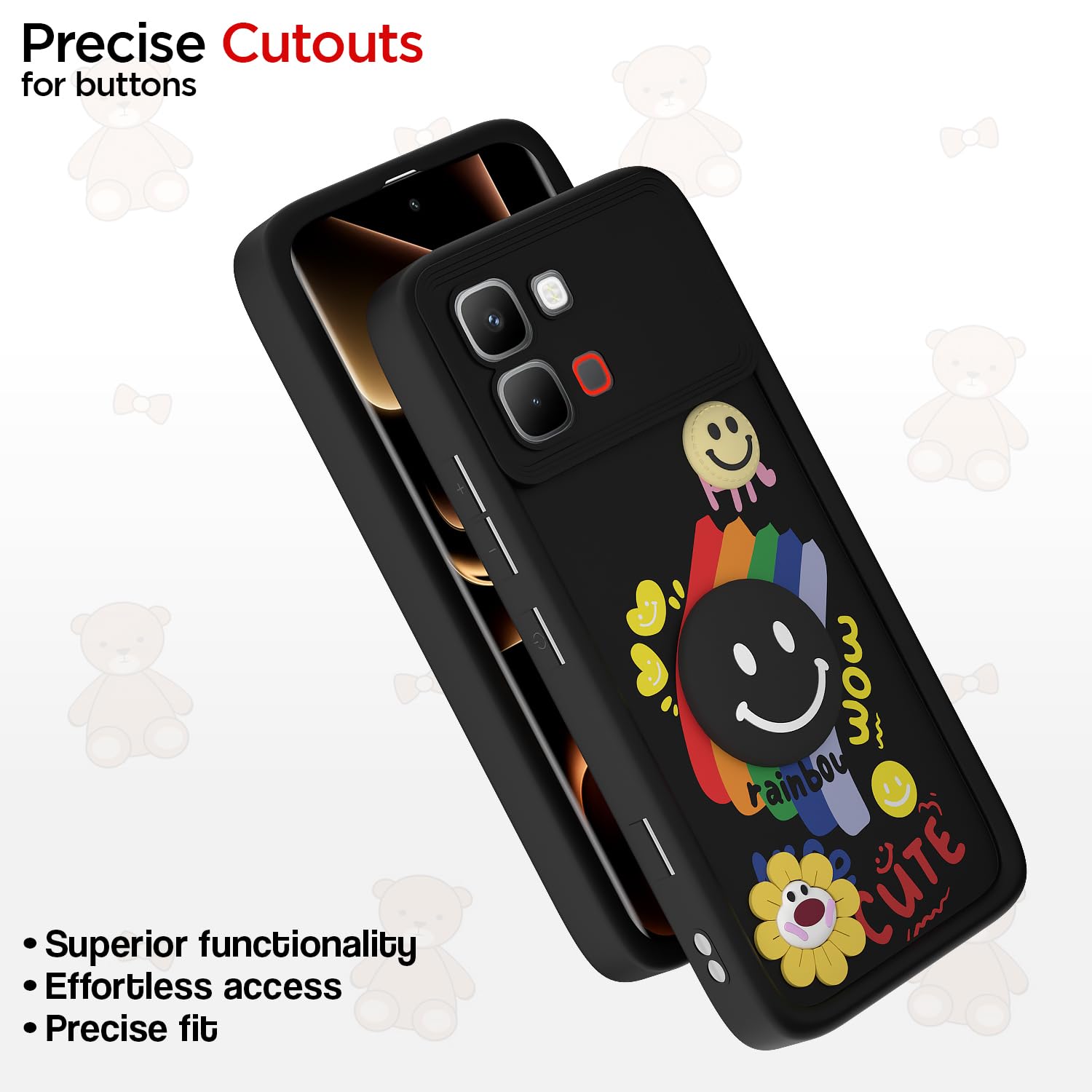 Black mobile back cover for Infinix Note Edge 5G – Pikkme – photo 6