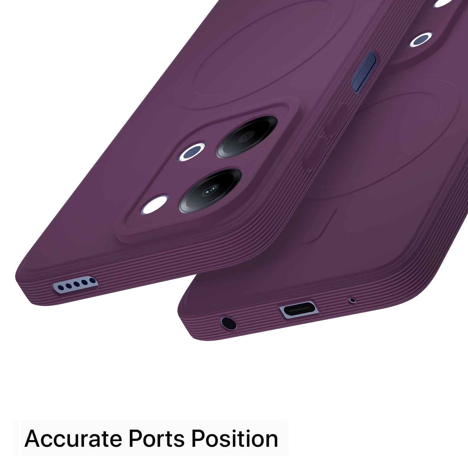 Purple MagSafe phone cover for Vivo Y11/T5 Lite 5G – Pikkme – photo 4