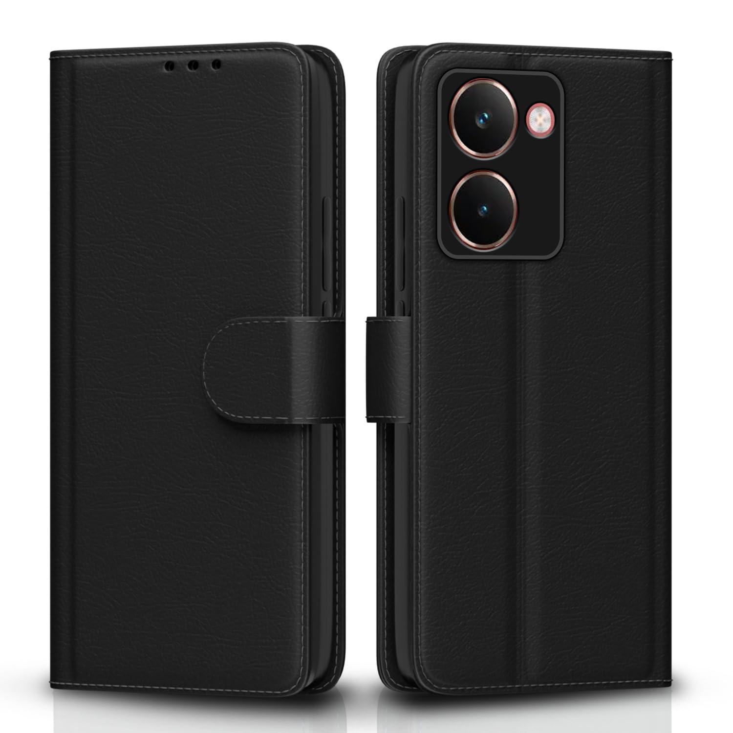 Pikkme Realme P3 Ultra 5G Vintage Flip Cover - Black