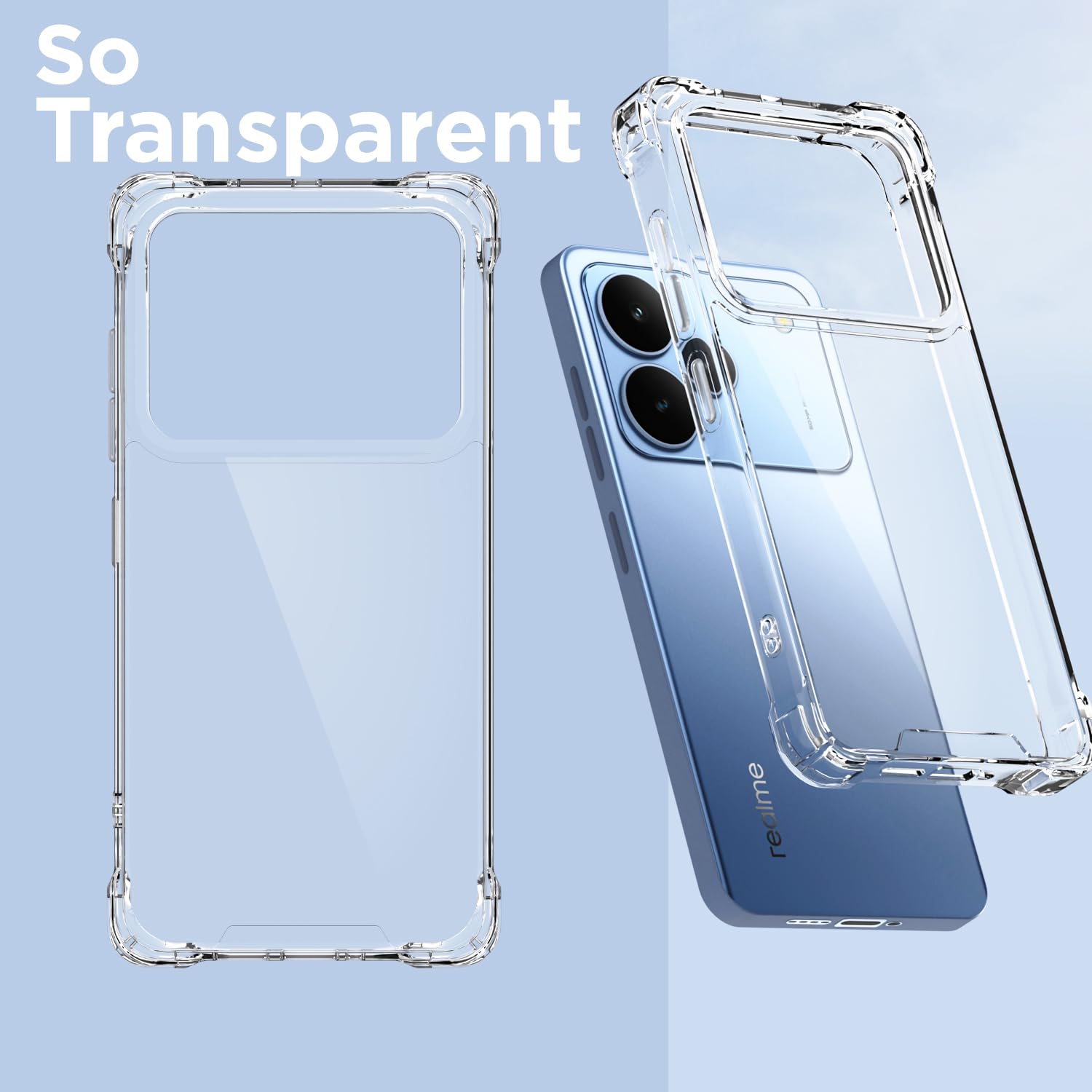 Pikkme transparent phone cover for Realme P4 5G – photo 2