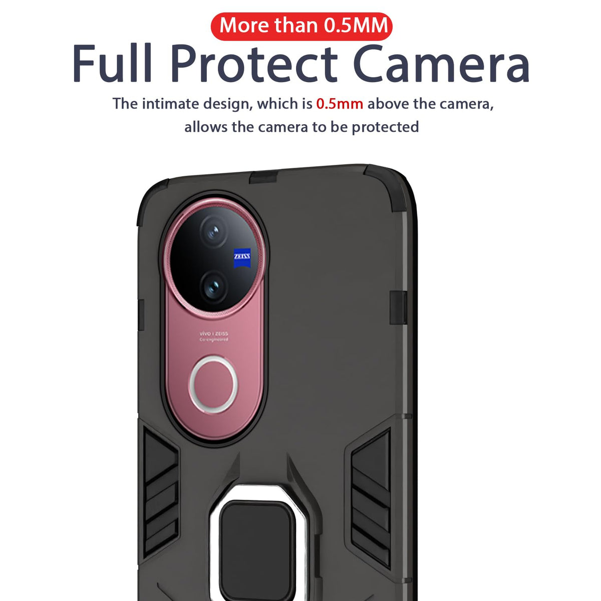 Pikkme black mobile back cover for iQOO Z10R/Vivo V50/V50e/Vivo T4R 5G – photo 7