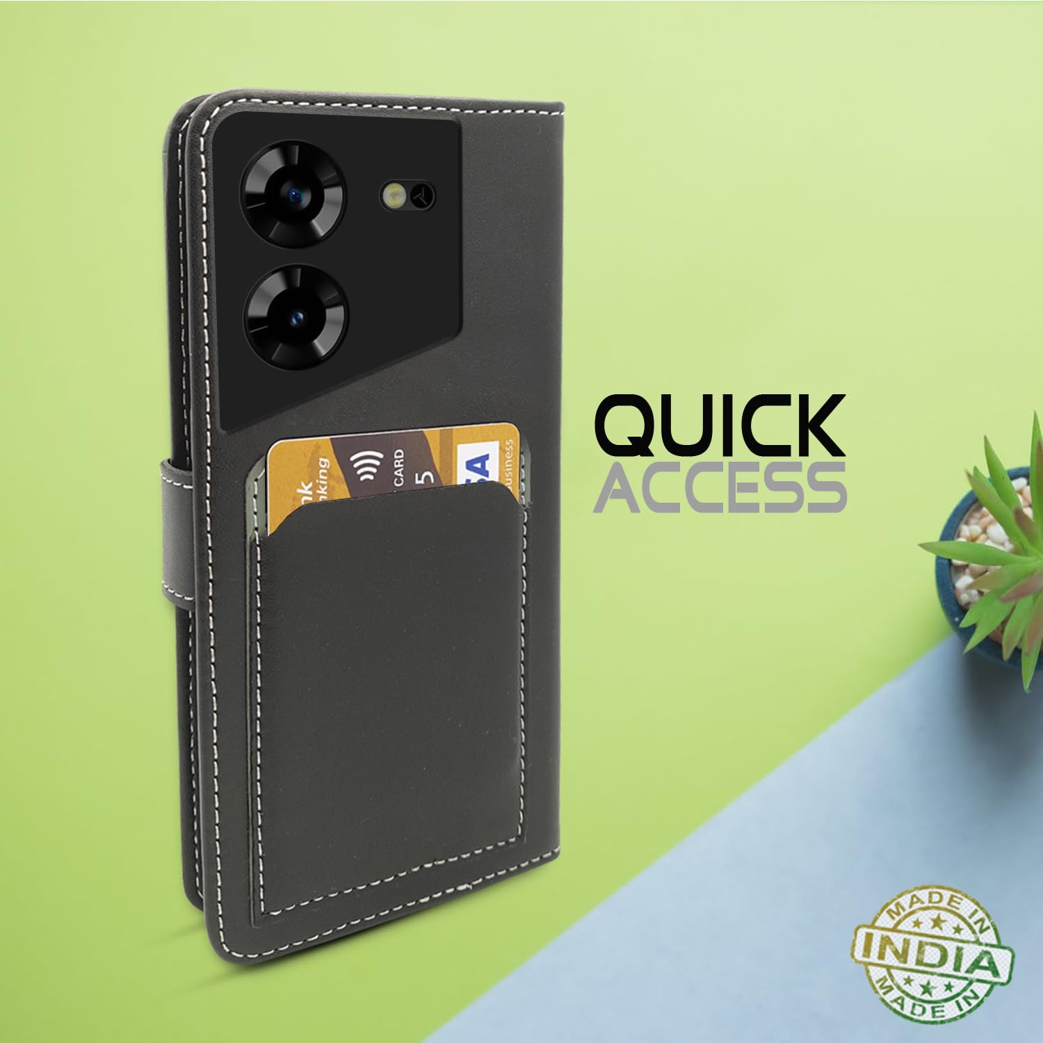 Grey Magnetic flip cover for Tecno Pova 5/Pova 5 Pro 5G – Pikkme – photo 5