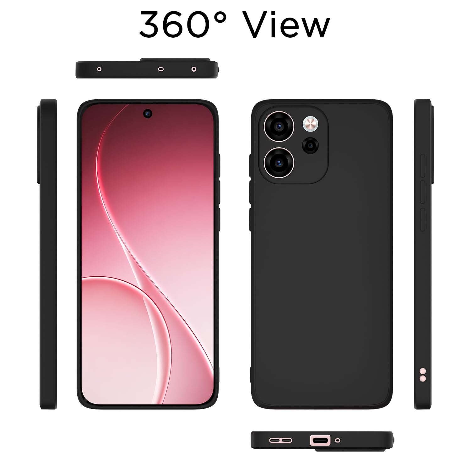 Oppo Reno 15F 5G back cover in black by Pikkme – photo 4
