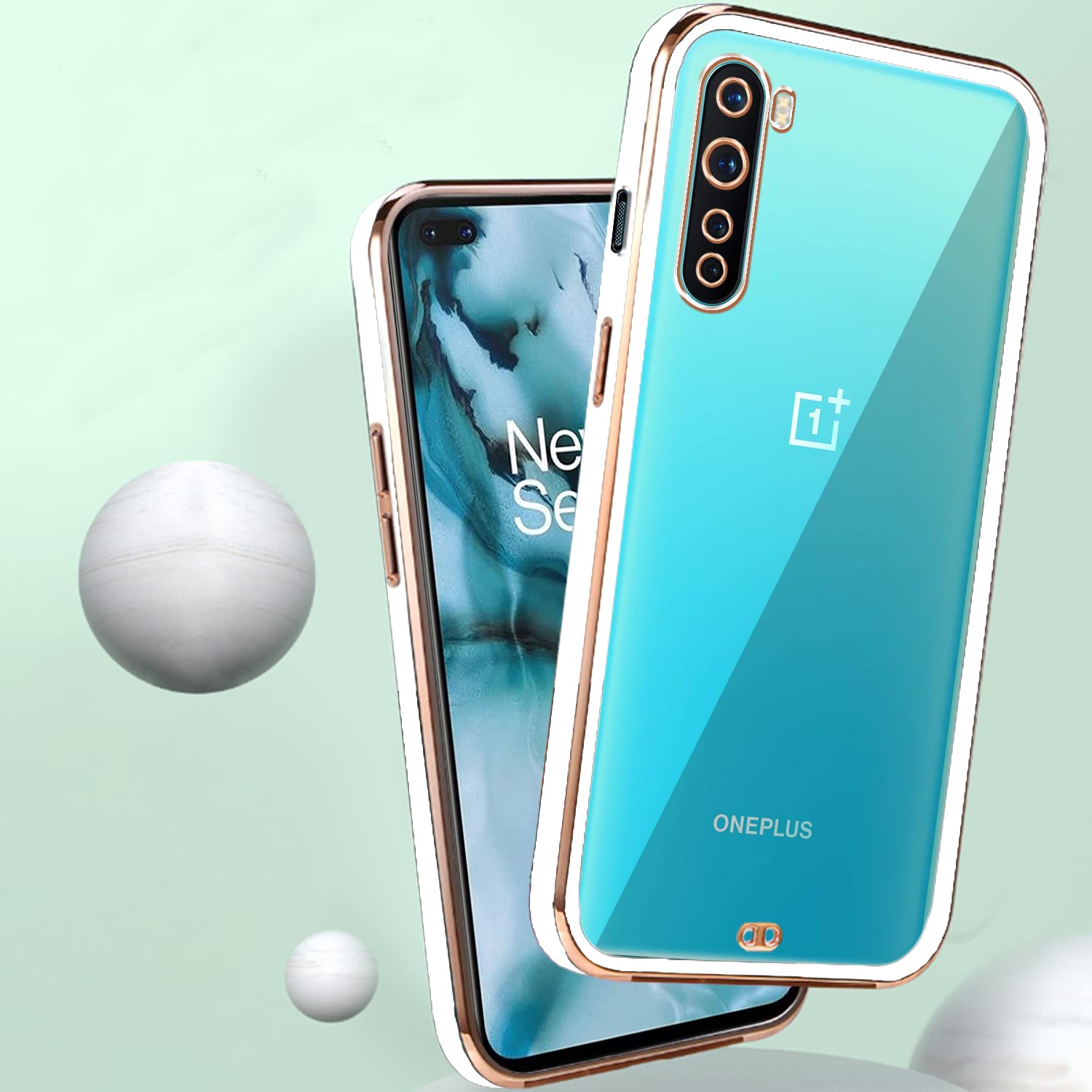 Pikkme OnePlus Nord Chrome white mobile back cover – photo 4