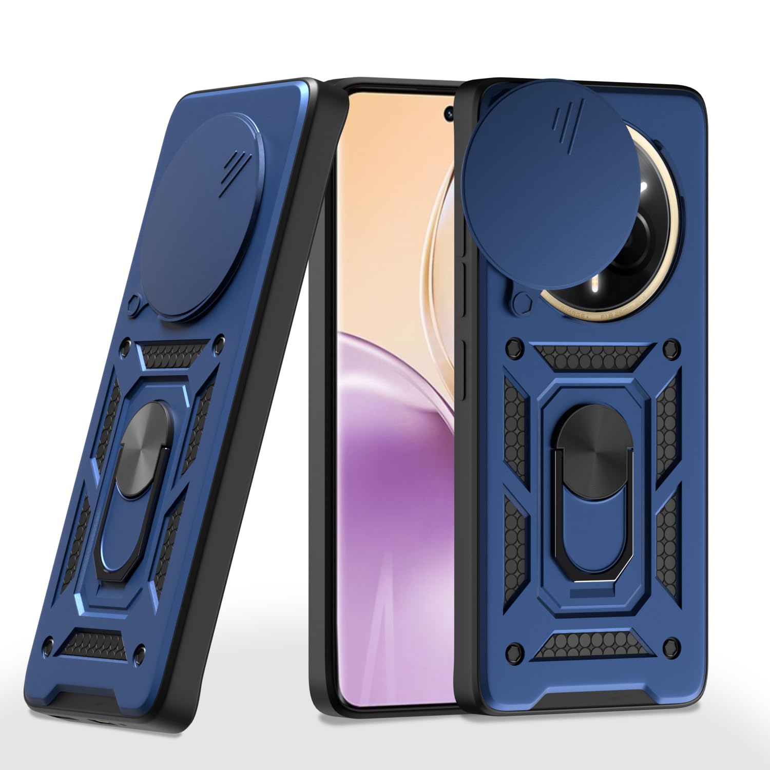 Pikkme Realme 14 Pro 5G D10 Tough Armor Back Cover - Blue