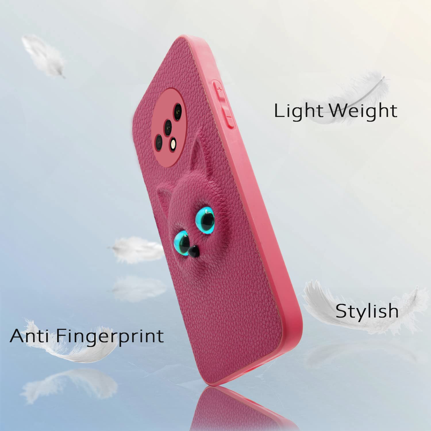 Pikkme Mi A2 Cat pink mobile back cover – photo 2