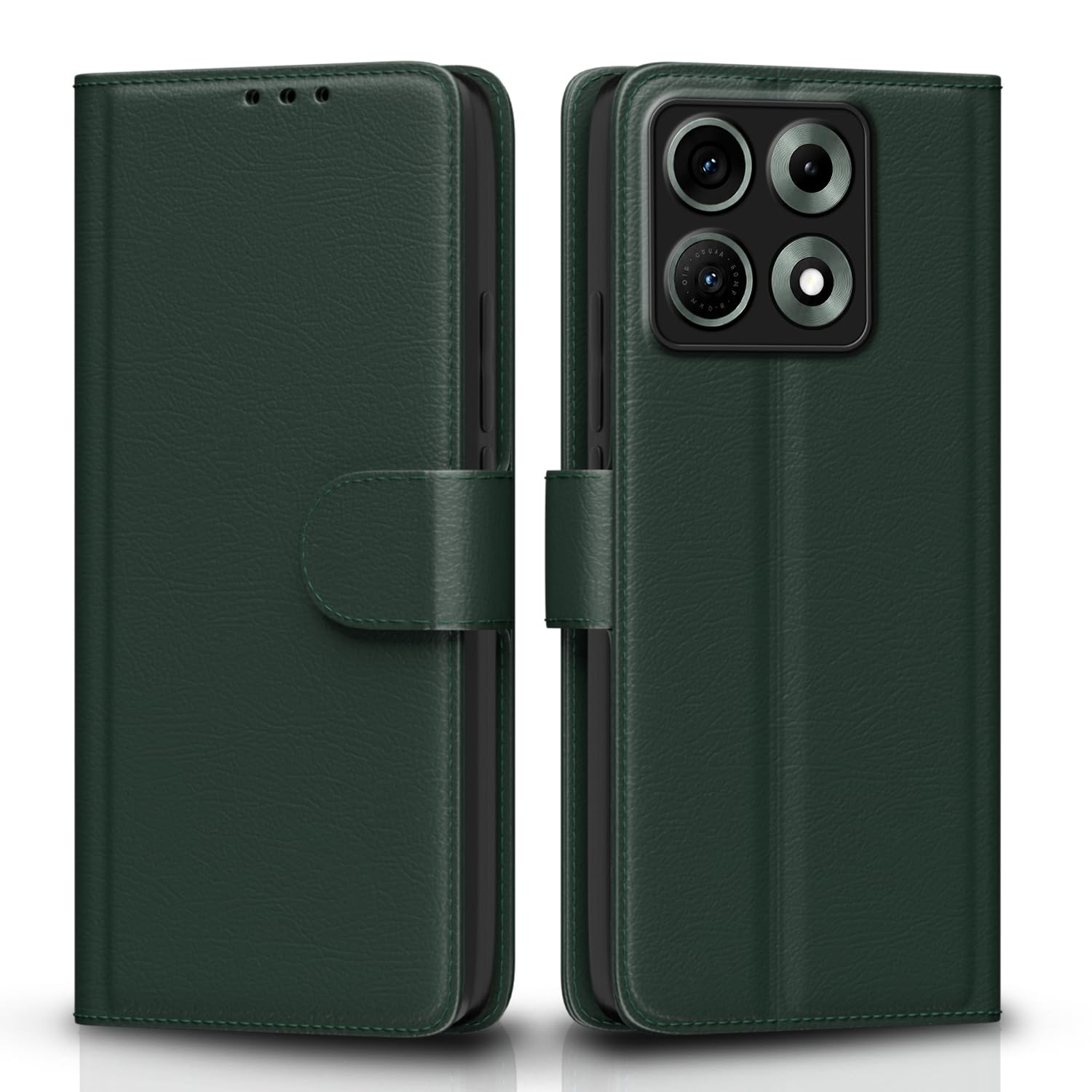 Pikkme green wallet flip cover for Moto Edge 70 Max 5G