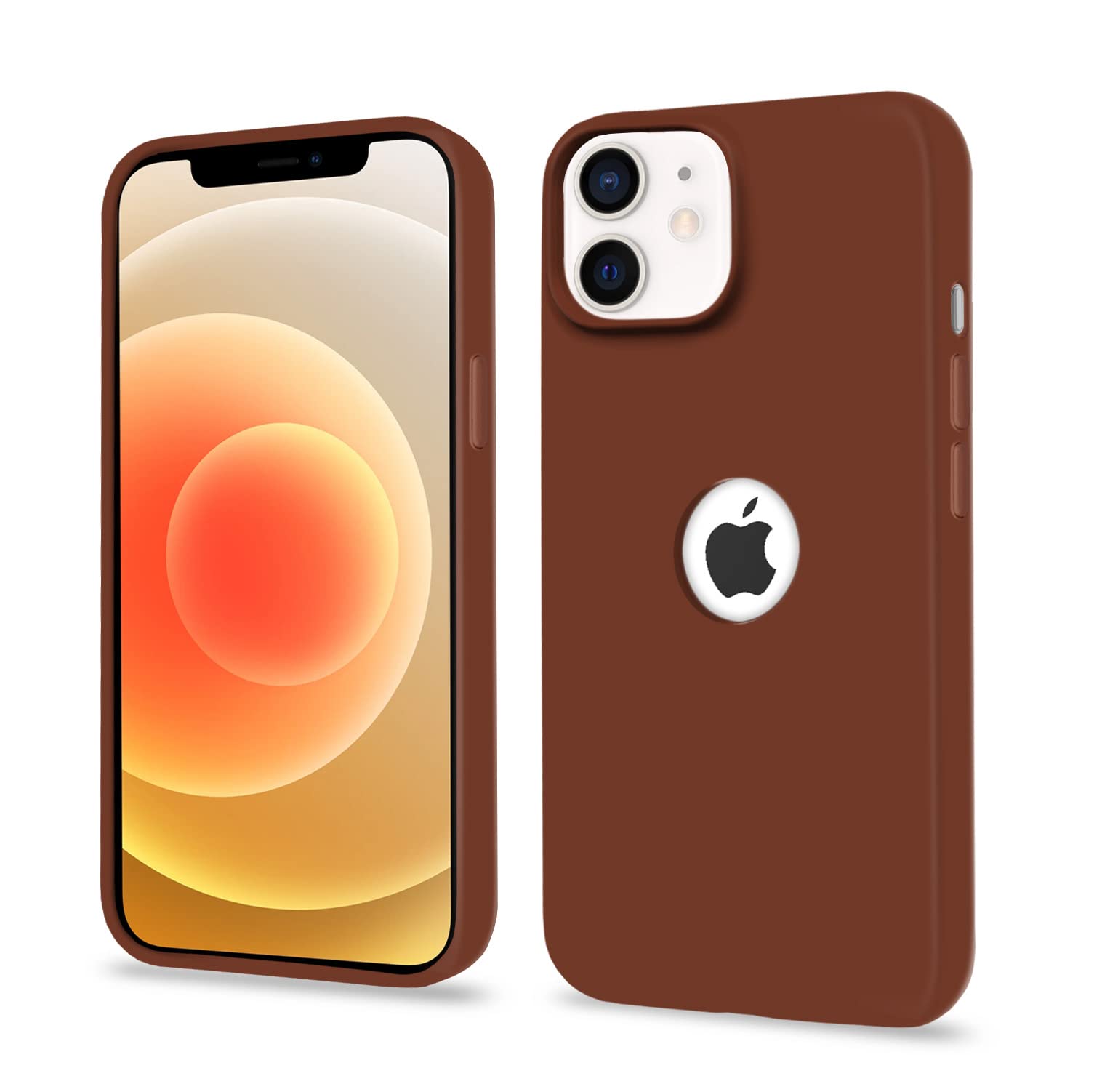 iPhone 12 Mini mobile cover in brown by Pikkme