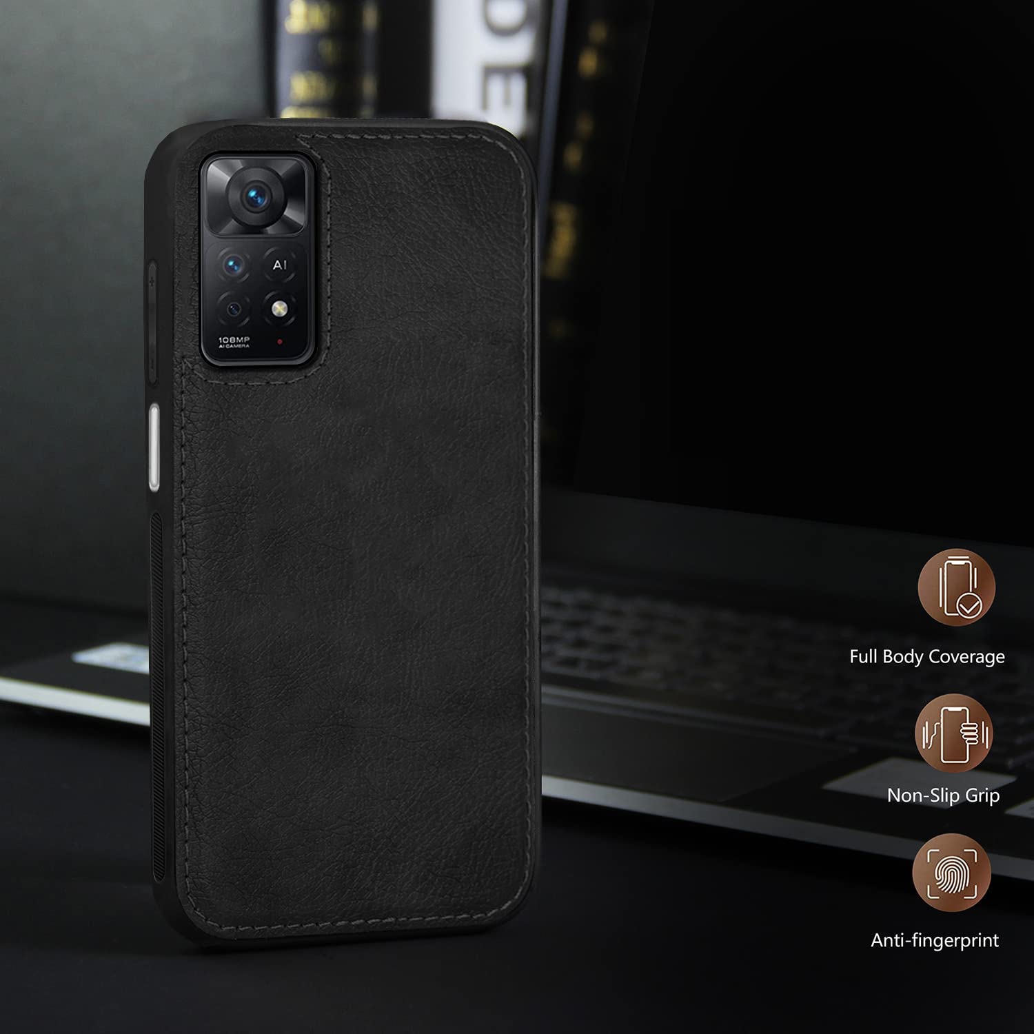 Redmi Note 11 Pro/Note 11 Pro Plus 5G mobile back cover in black by Pikkme – photo 6