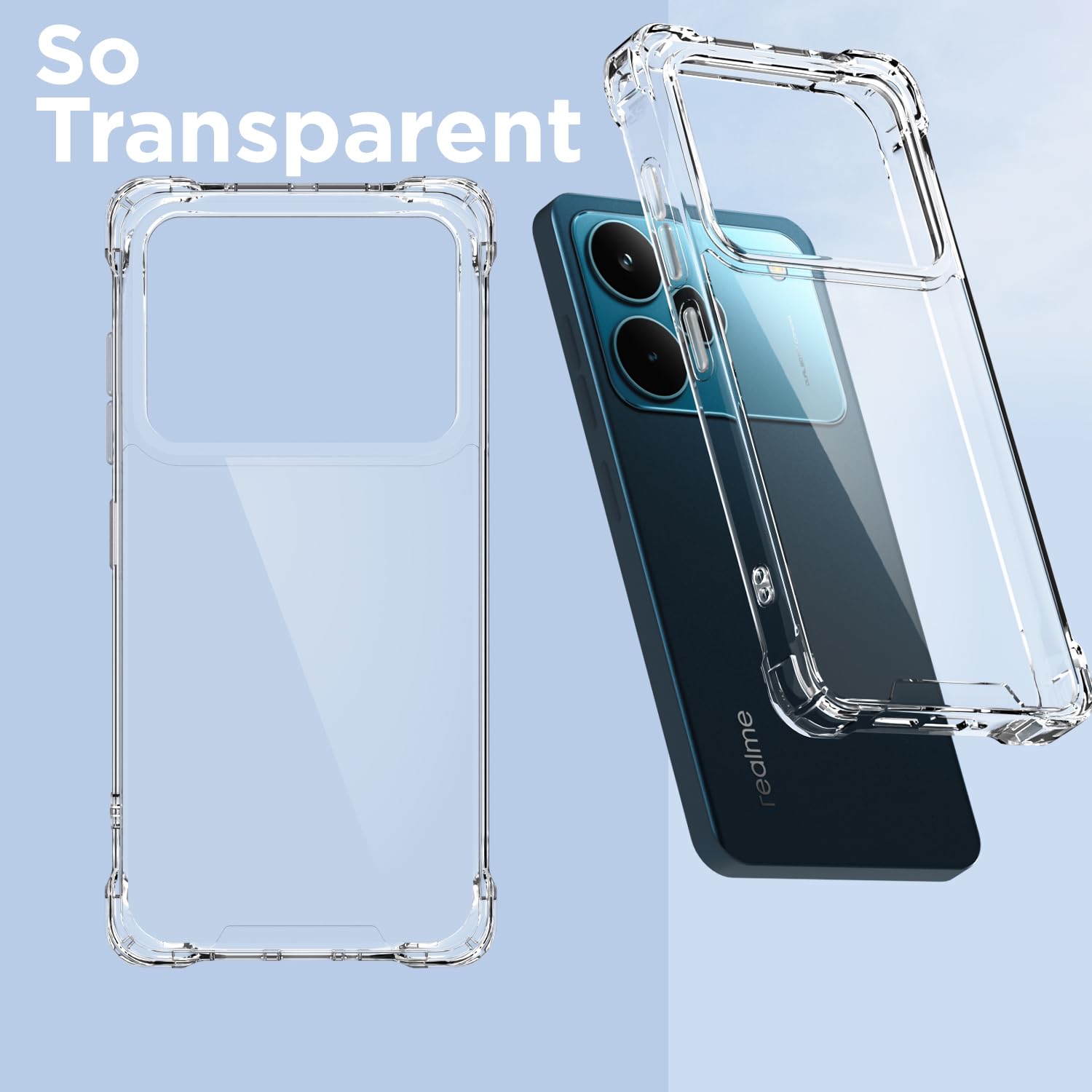 Pikkme transparent phone cover for Realme P4 Pro 5G – photo 2