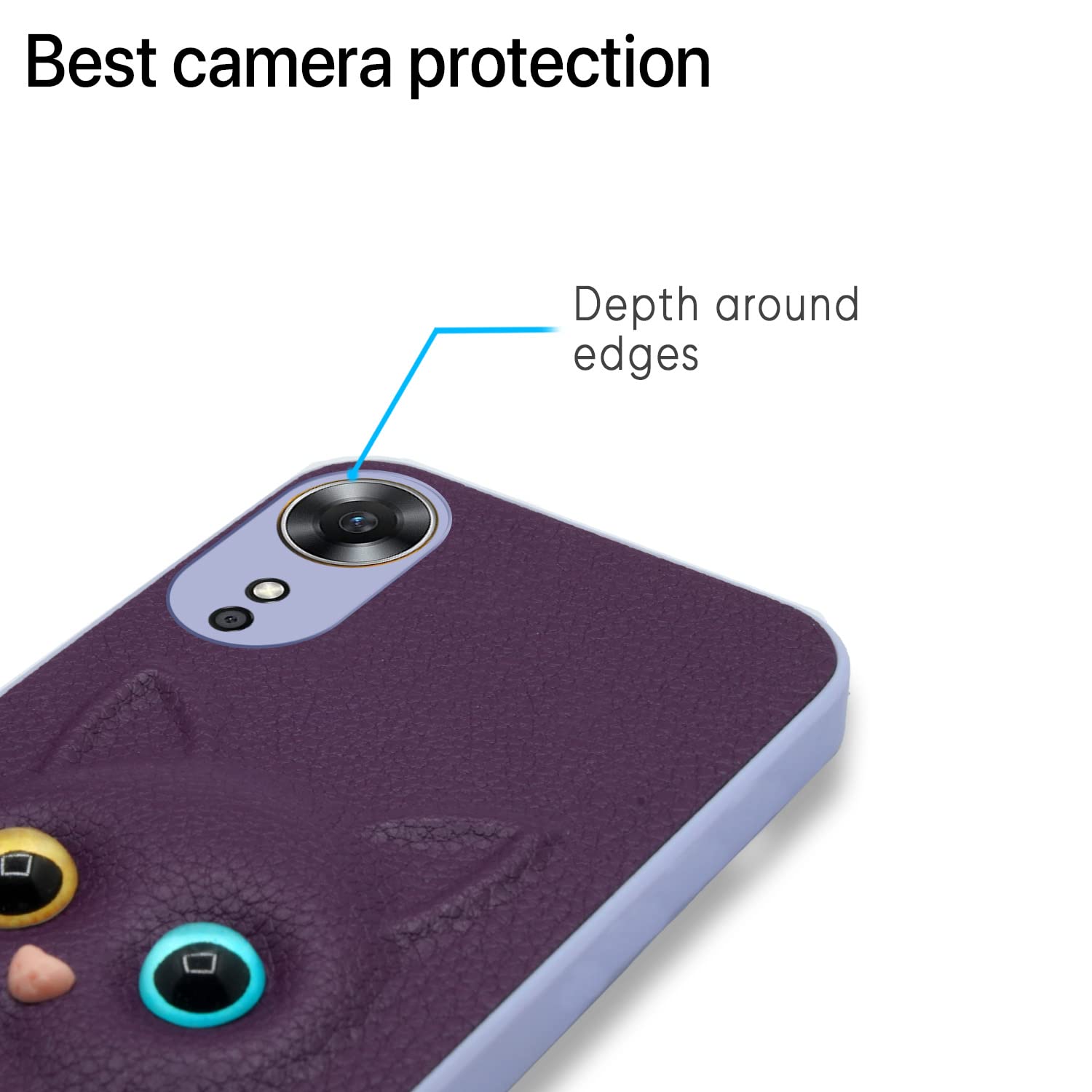Oppo A17 mobile back cover in purple by Pikkme – photo 6