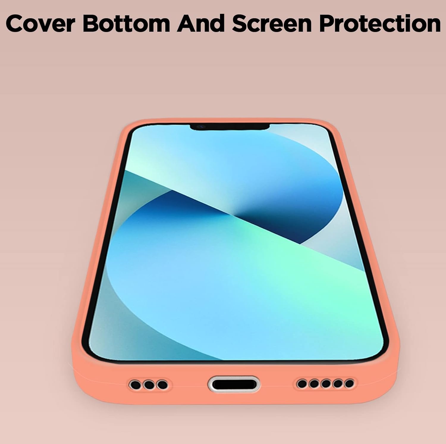 Pikkme iPhone 13 Super Soft Silicone Back Cover (Peach)