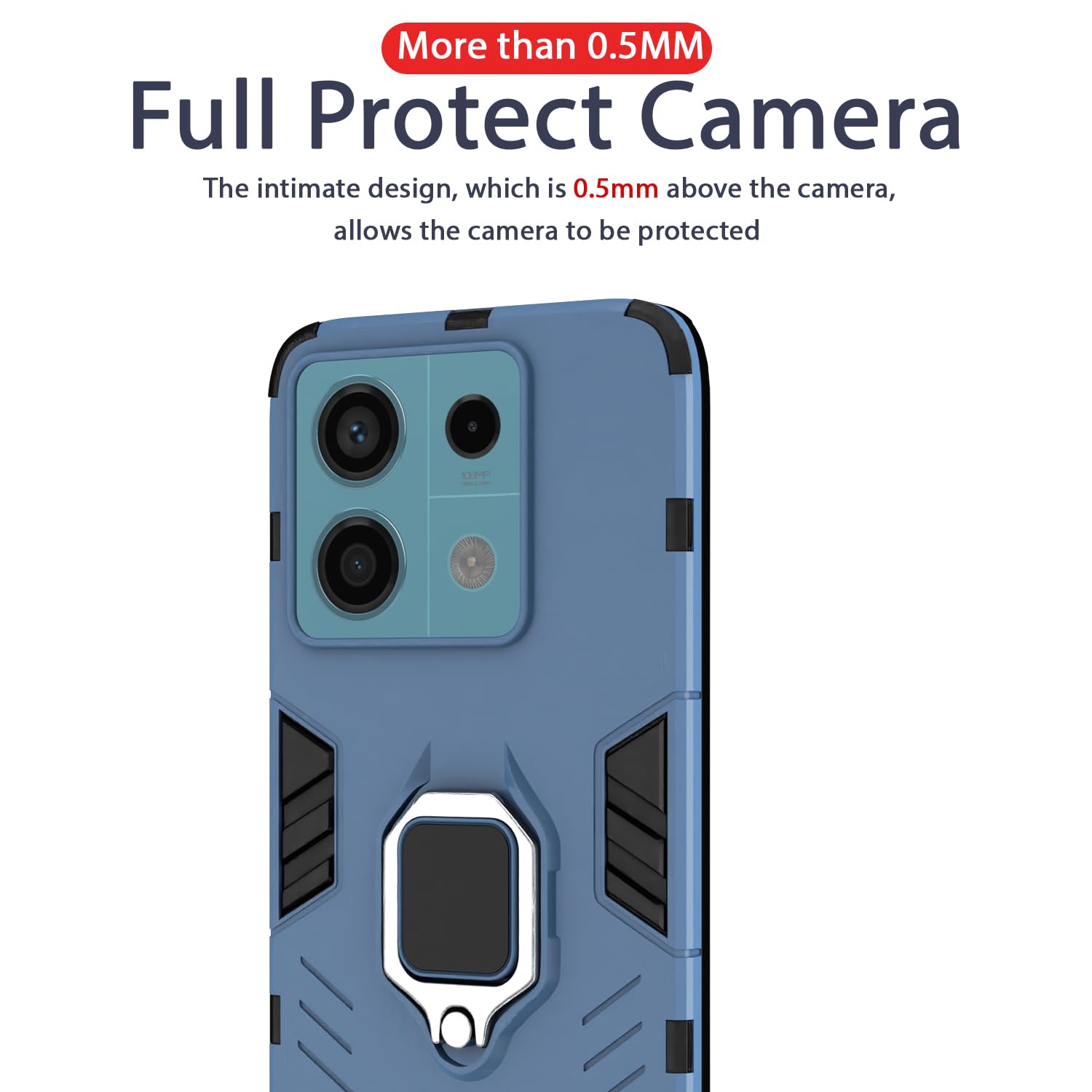 Pikkme blue back cover for Redmi Note 13 5G – photo 7