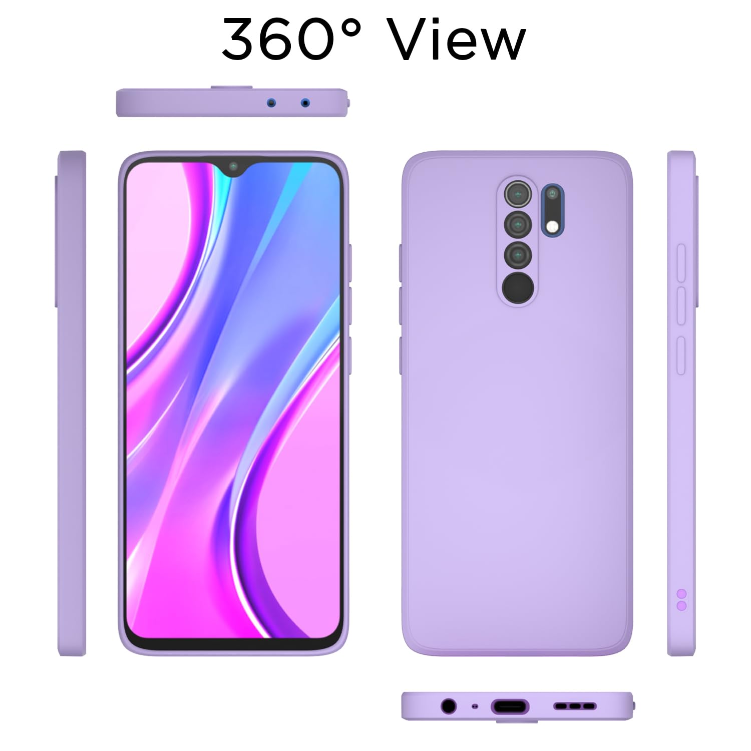 Pikkme purple back cover for Redmi 9 Prime/Poco M2 – photo 4