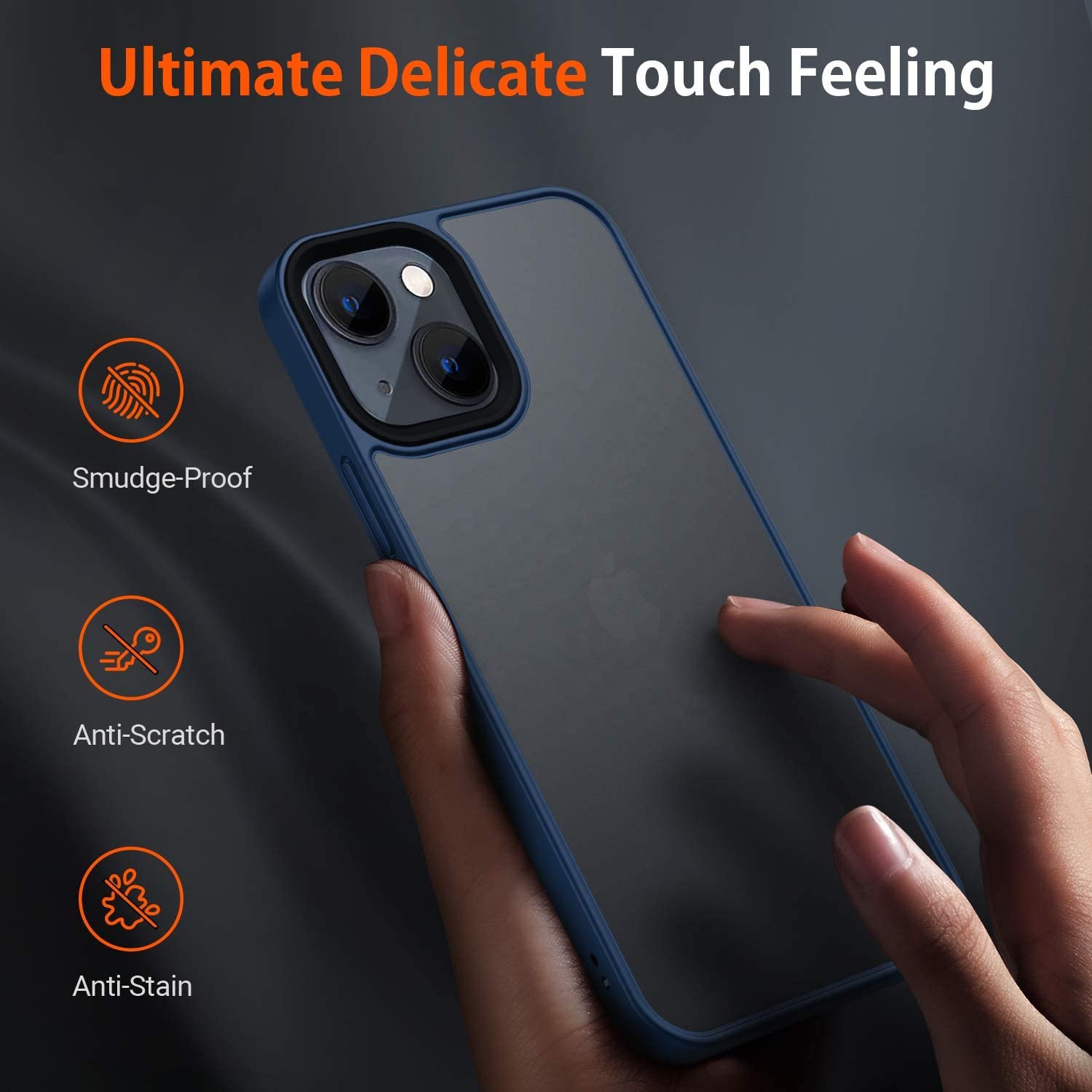 Thermoplastic polyurethane, blue mobile cover for iPhone 13 – Pikkme – photo 4