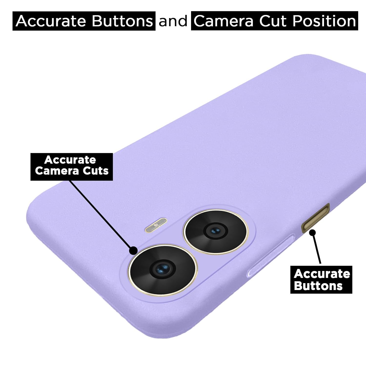Pikkme Realme C55 / Narzo N55 Liquid Silicone Back Cover | Purple