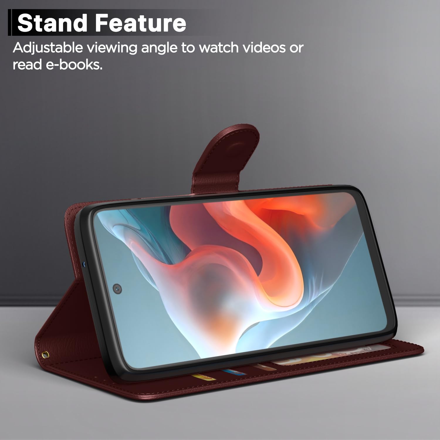 Pikkme Moto G34 / G45 5G Vintage Flip Cover (Brown)