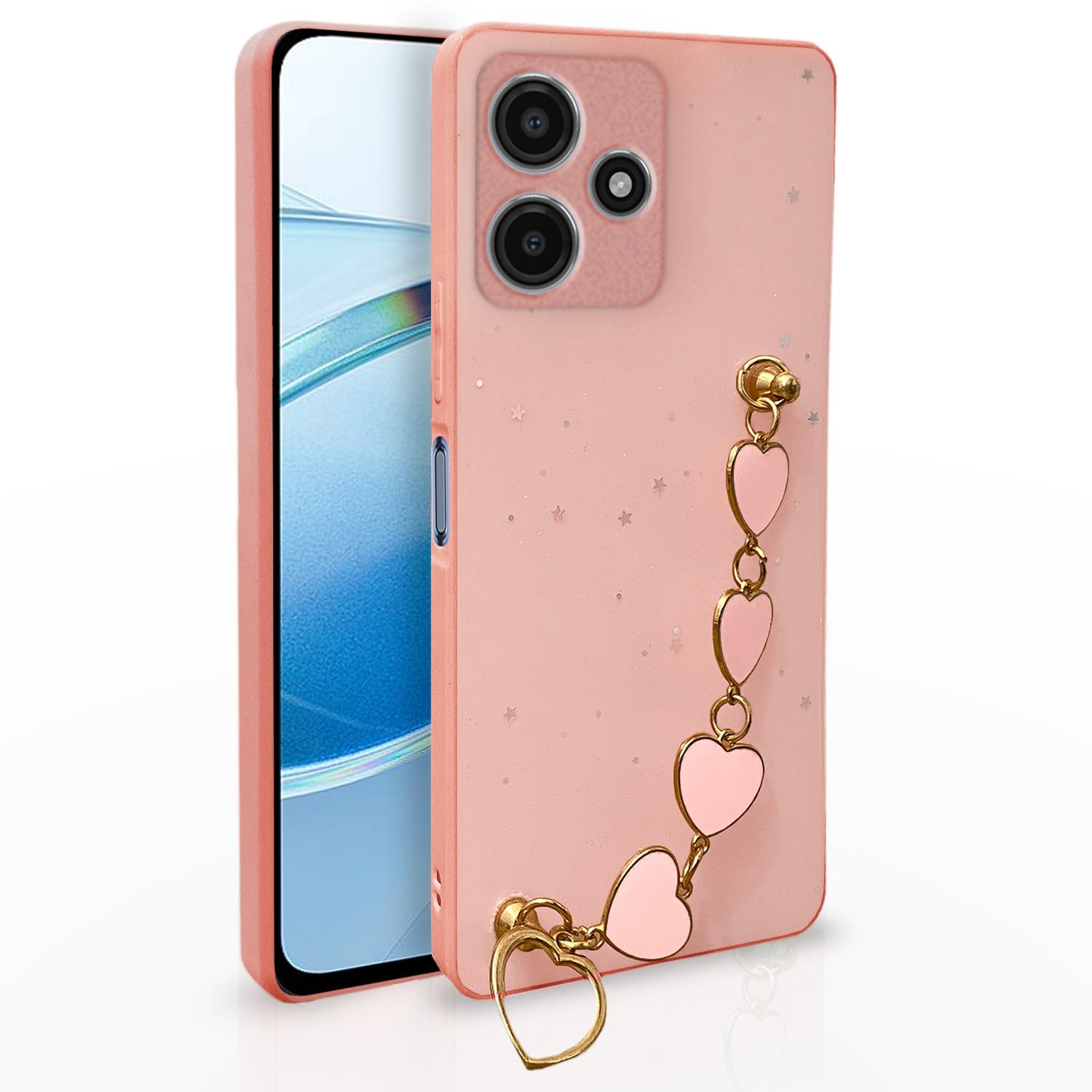 Pikkme pink back cover for Redmi 12 5G