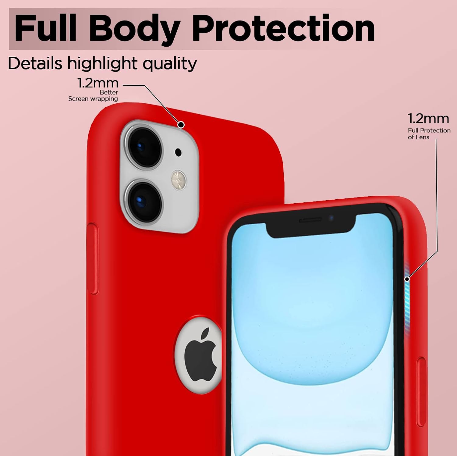 Pikkme iPhone 11 Super Soft Silicone Back Cover (Red)
