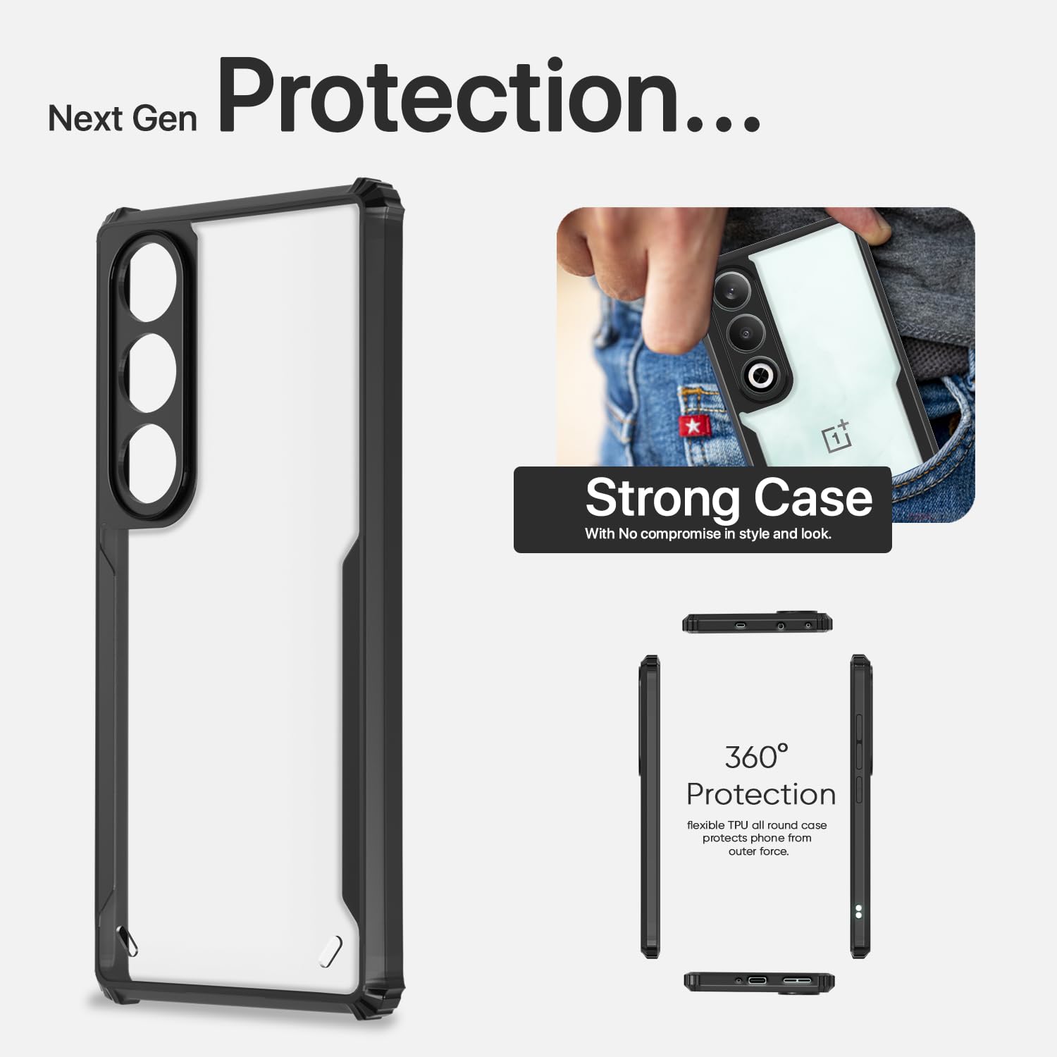 Pikkme OnePlus Nord Ce 4 5G Eagle Back Cover (Black)