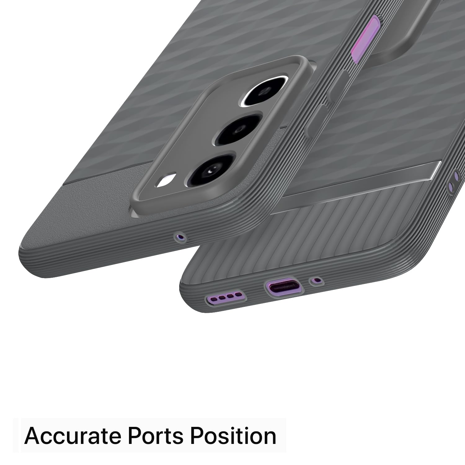 Realme P4R 5G mobile back cover in grey by Pikkme – photo 4