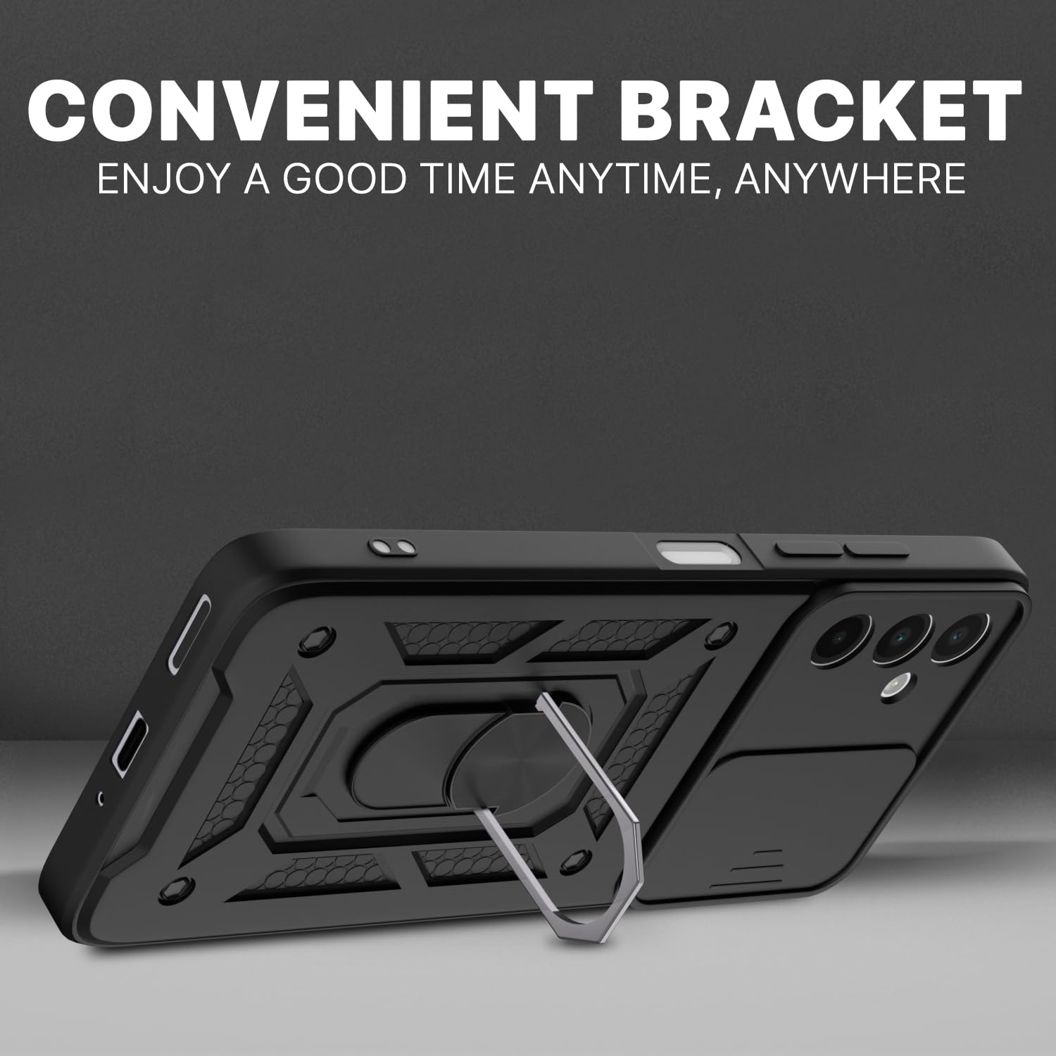 Samsung A16 5G D10 Camera Shield back cover in black by Pikkme – photo 3