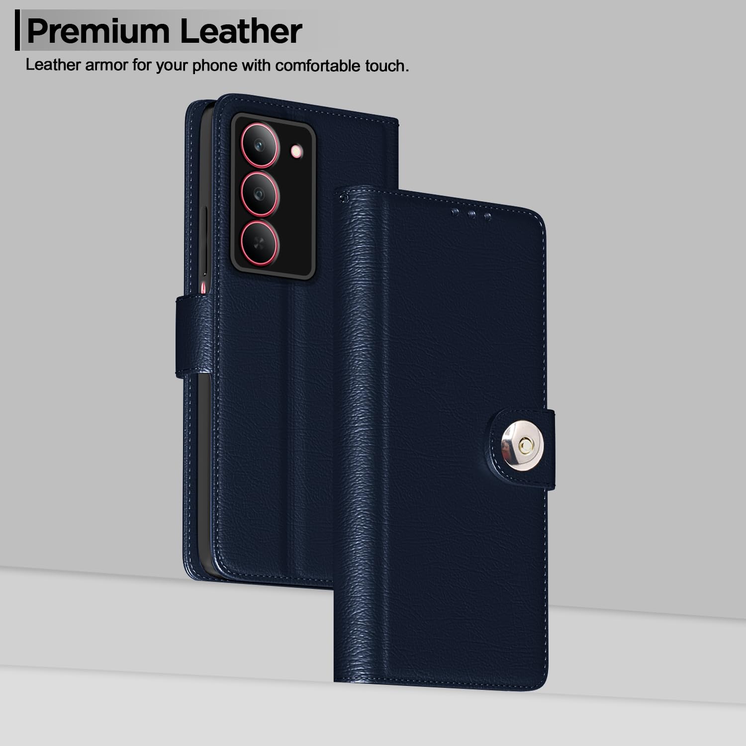 Pikkme blue flip cover for Realme Narzo 80x/P3x/14X 5G – photo 2