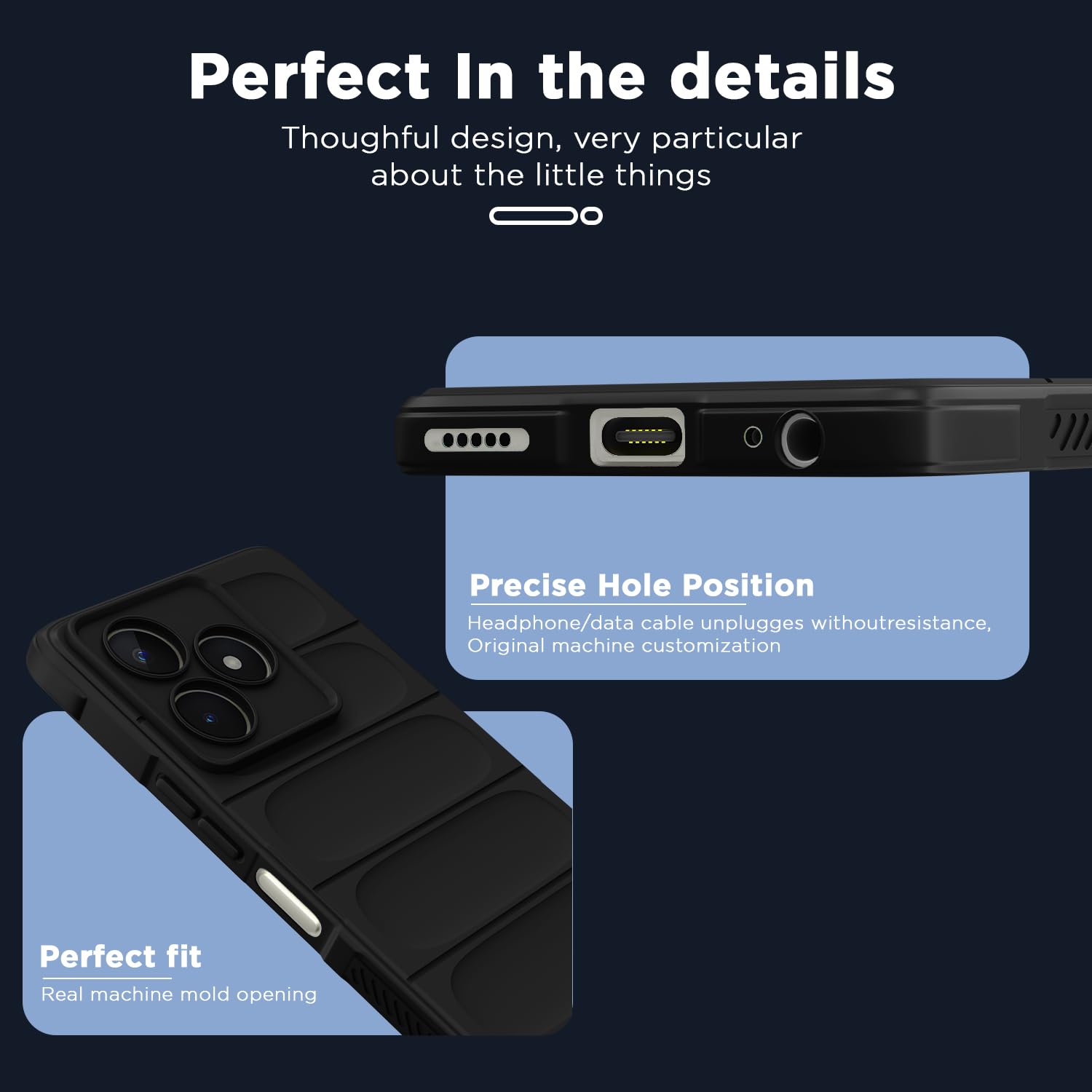 Realme Narzo N53 back cover in black by Pikkme – photo 5