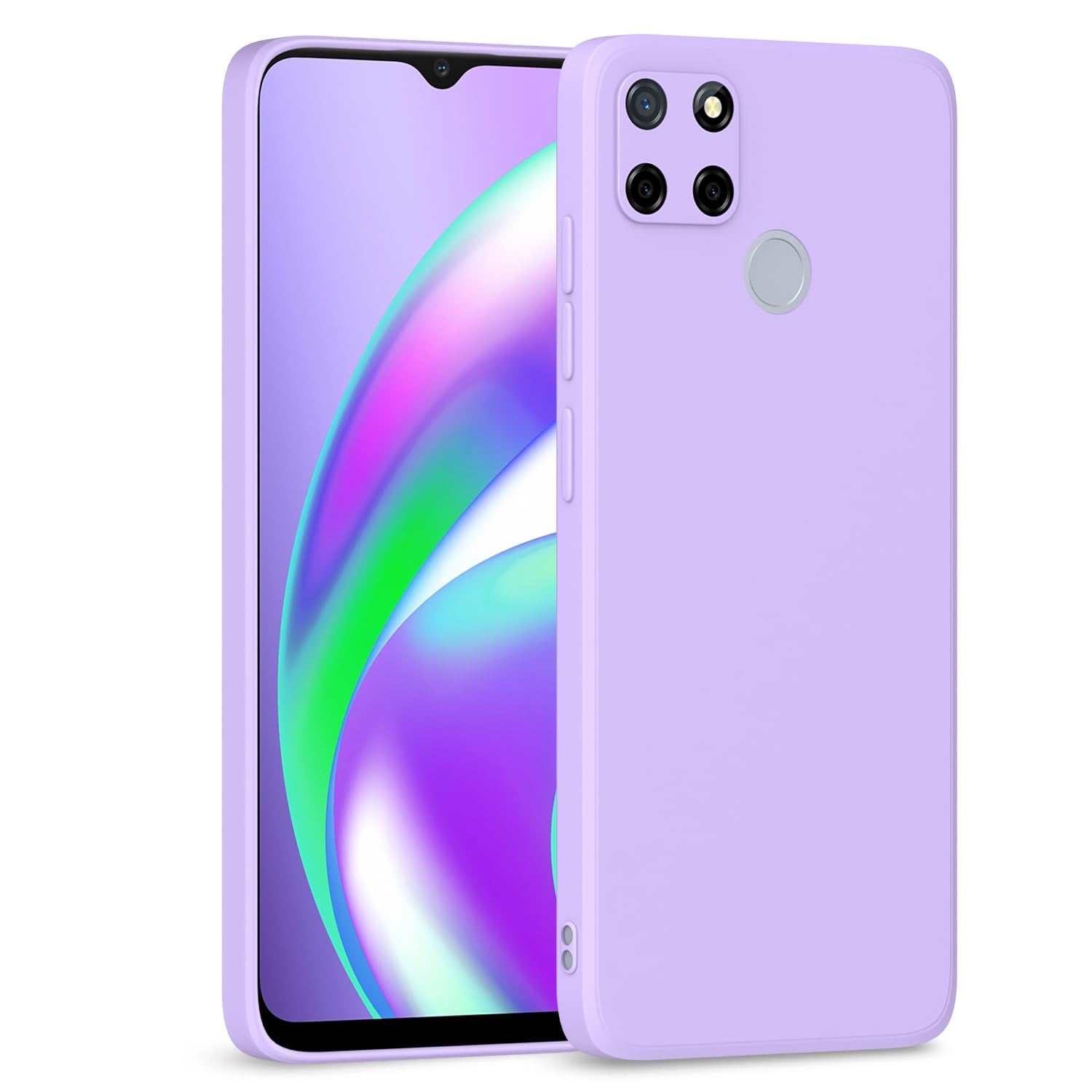 Pikkme Realme Narzo 30A/20/C12/C25s/C25 purple mobile back cover