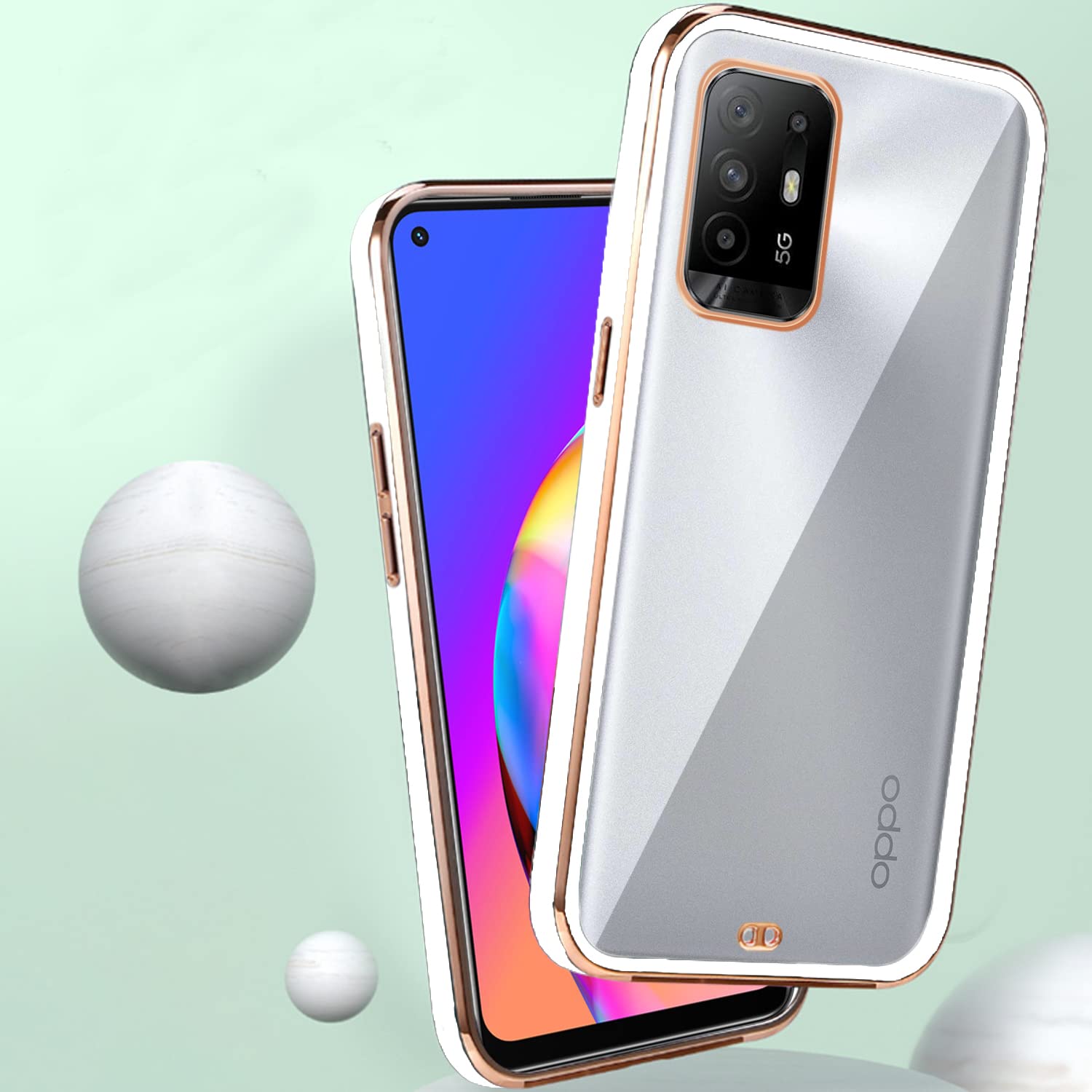 Pikkme Oppo F19 Pro Plus 5G white mobile cover – photo 4