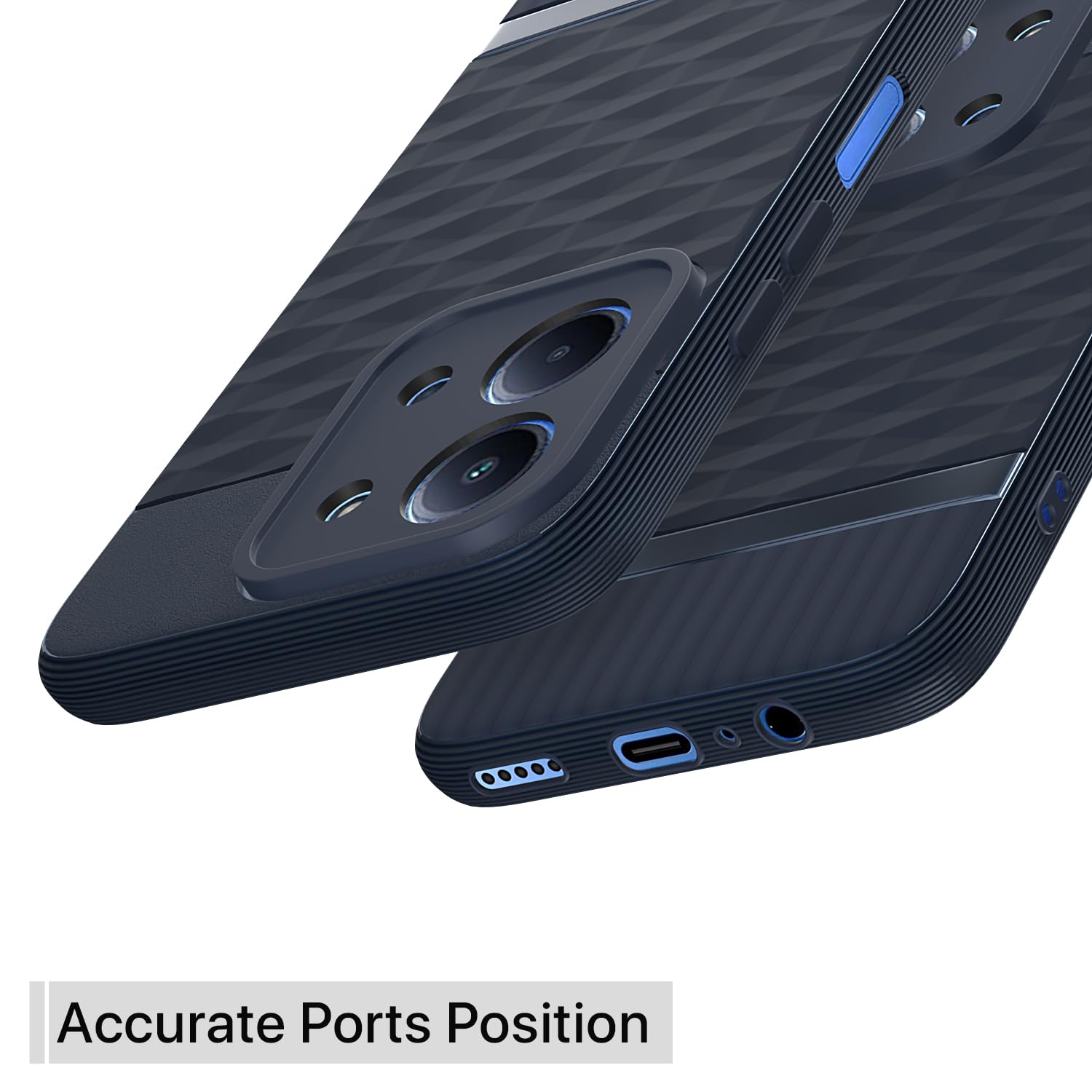 Pikkme Redmi 15C 5G Silicone blue phone cover – photo 4