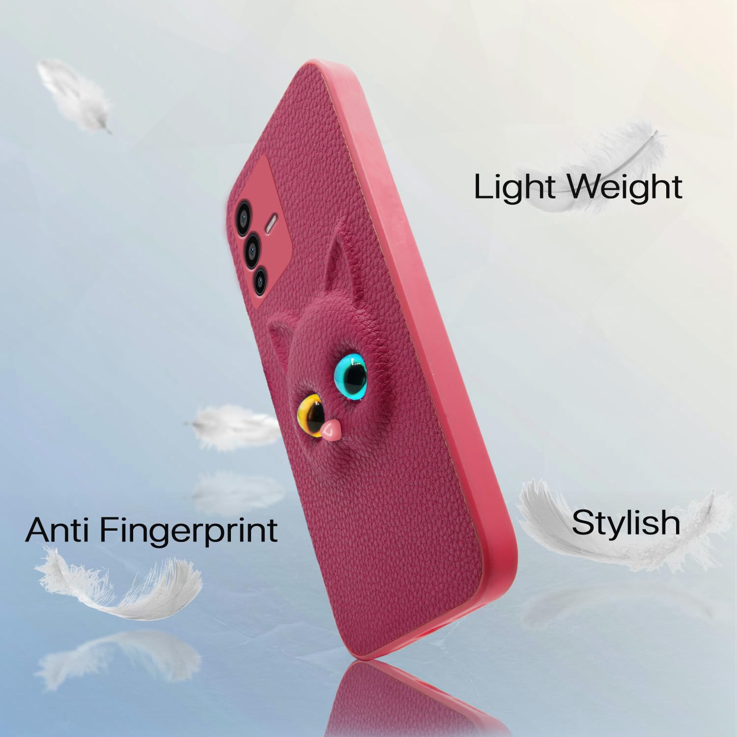 Pikkme Vivo V23 5G pink mobile back cover – photo 2