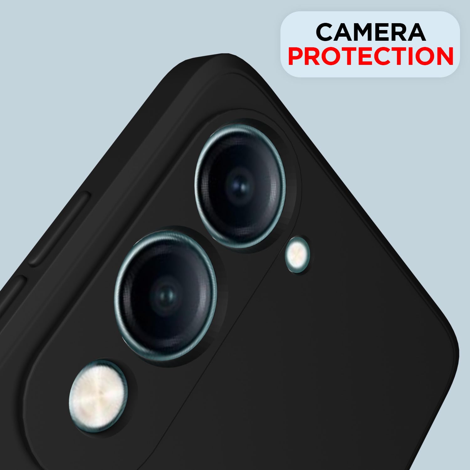 Pikkme Vivo Y19e / Y04 4G / Y29s 5G Soft Matte Silicone Shockproof Case (Black)