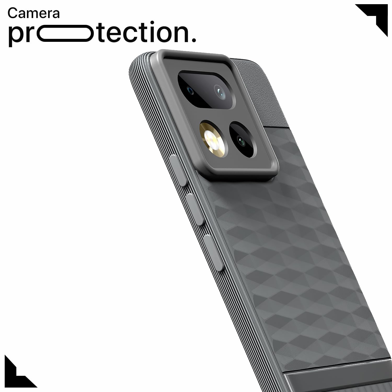 Pikkme grey mobile cover for Realme 16 Pro Plus 5G – photo 5