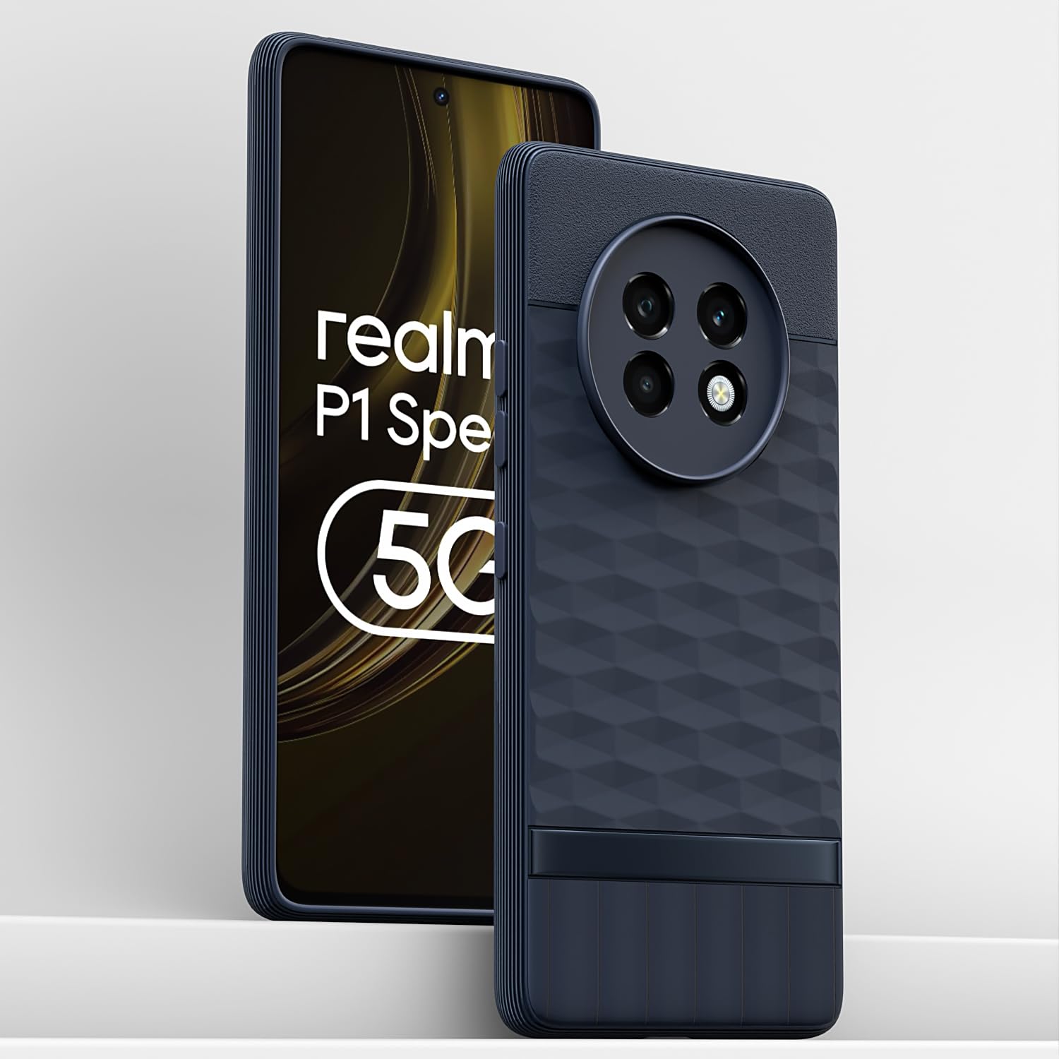 Pikkme Realme 13 Plus 5G / Realme P1 Speed 5G Gencase Back Cover (Blue)