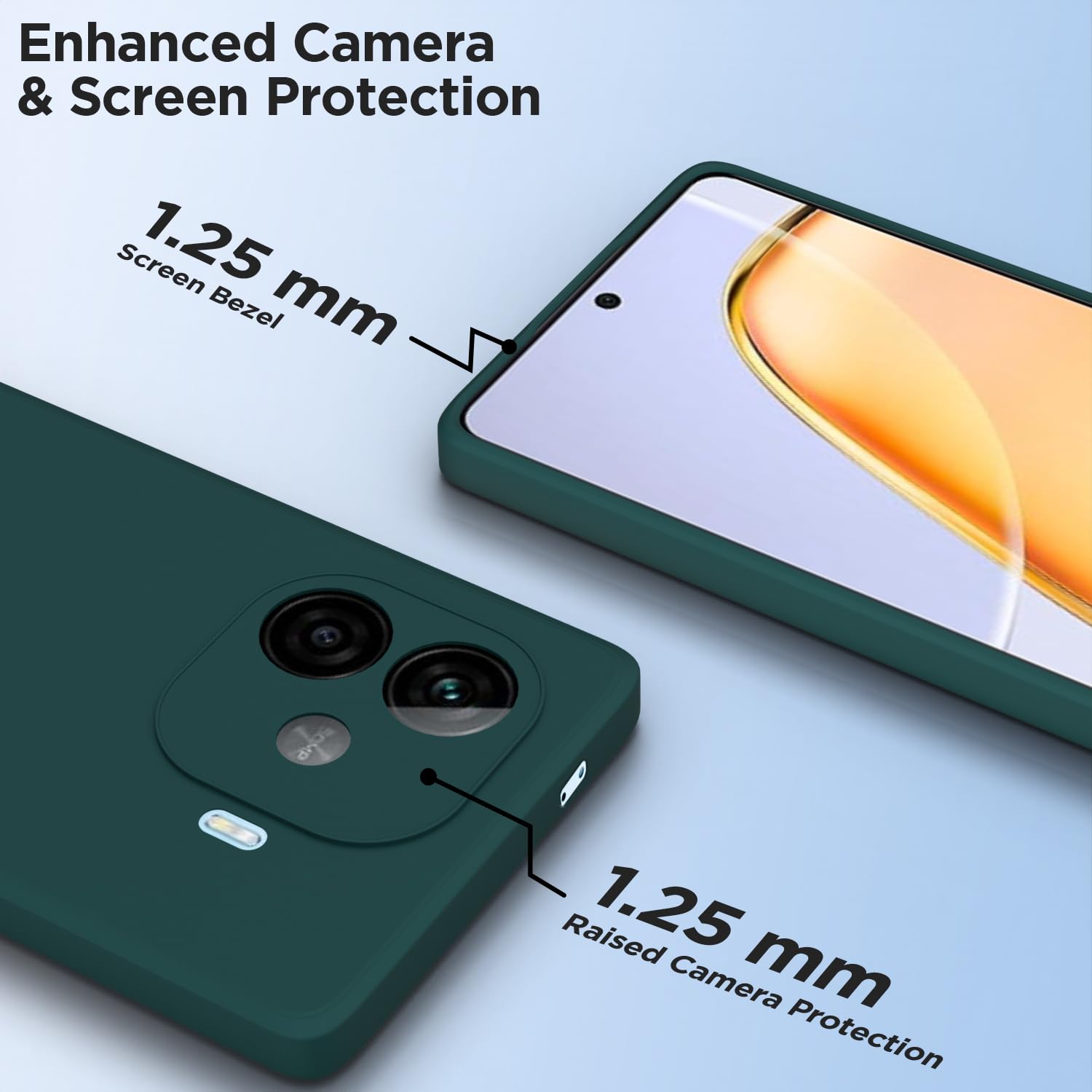 Pikkme iQOO Neo 10R/Z9 Turbo/Vivo Y200 GT 5G Matte green back cover – photo 6