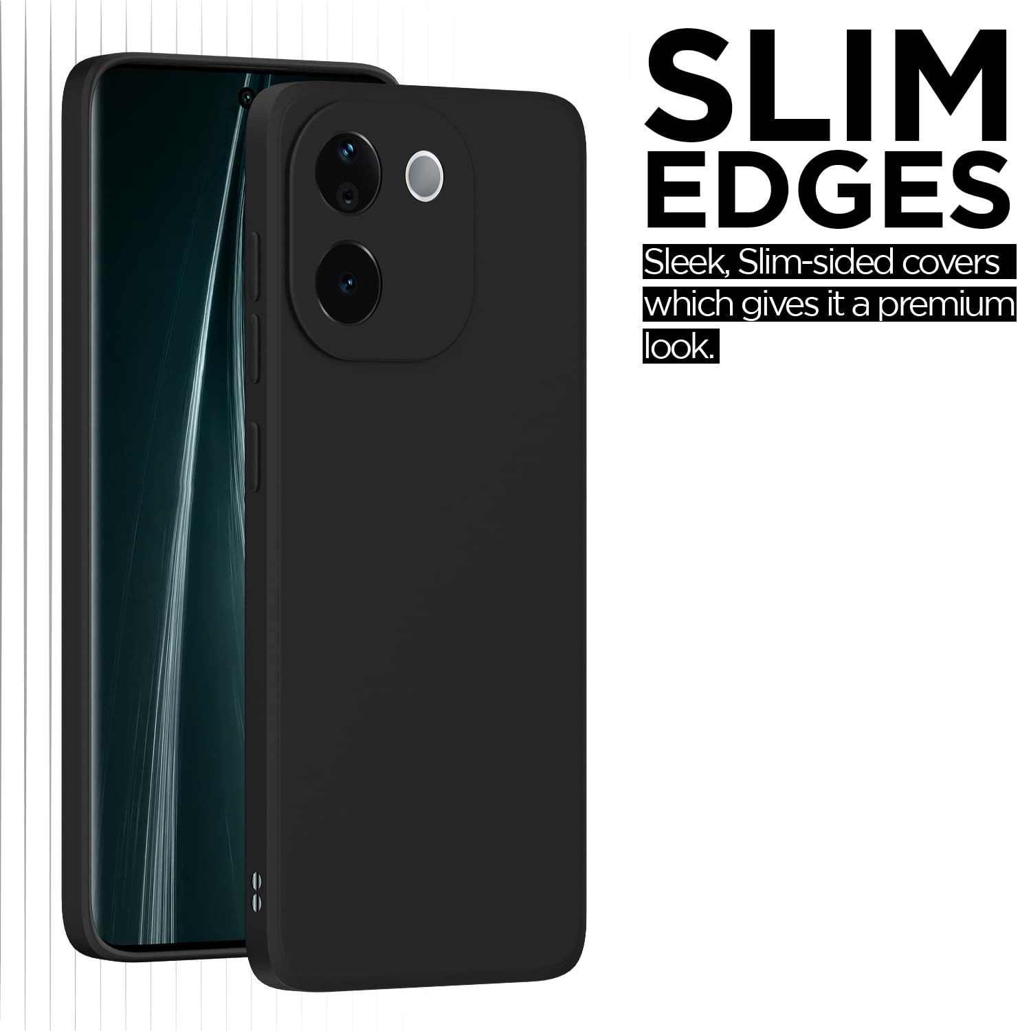 Pikkme Vivo T3 Pro/iQOO Z9s Pro 5G Matte black mobile back cover – photo 6