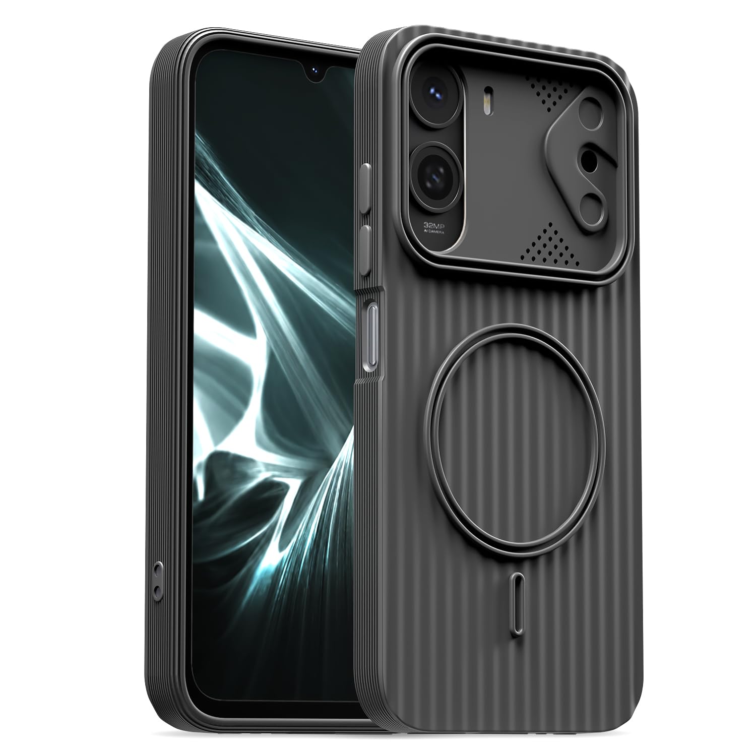 Grey back cover for Redmi A7 Pro/Poco C85x 5G/C81 – Pikkme