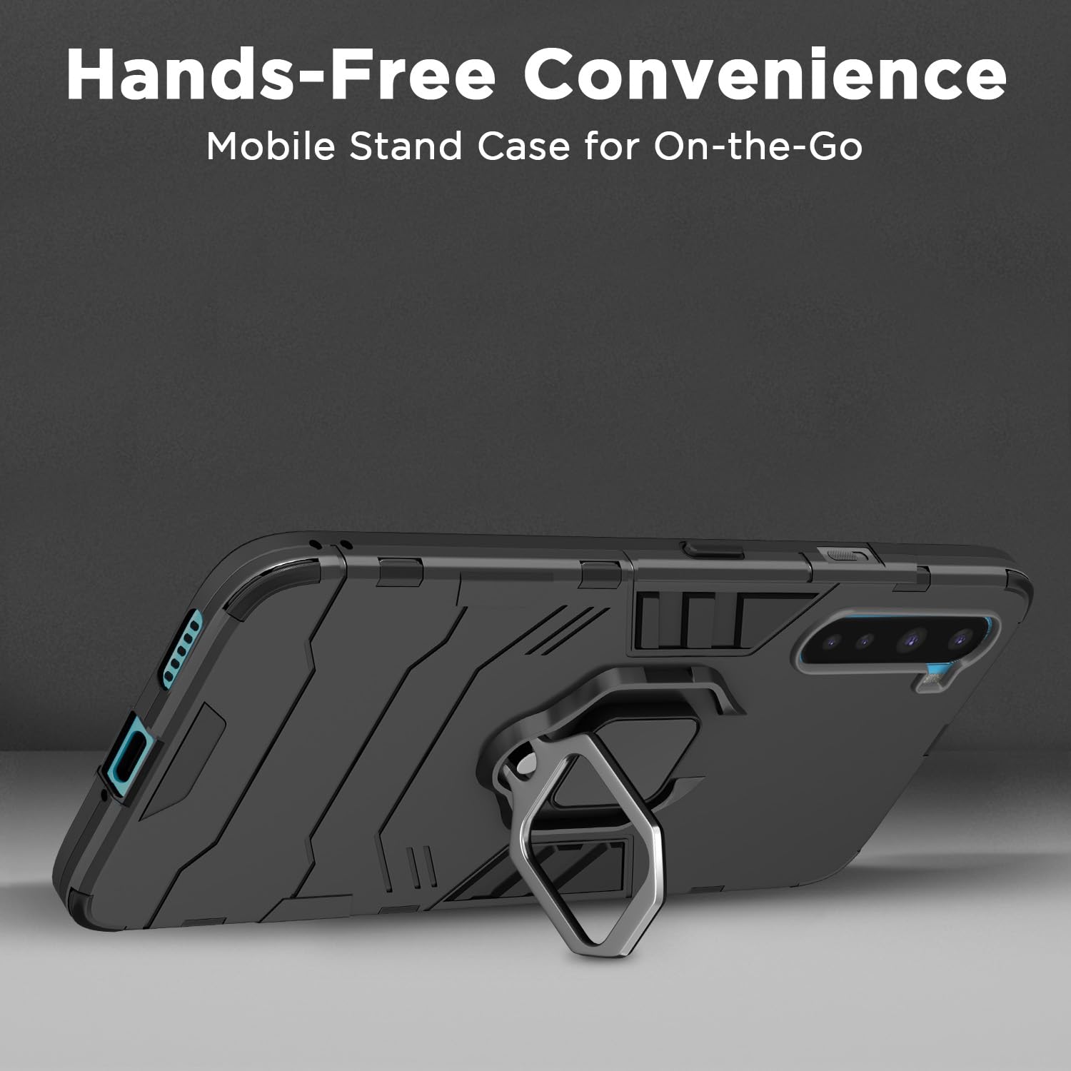 Pikkme black D5 Tough Armor phone cover for OnePlus Nord (2020) – photo 6