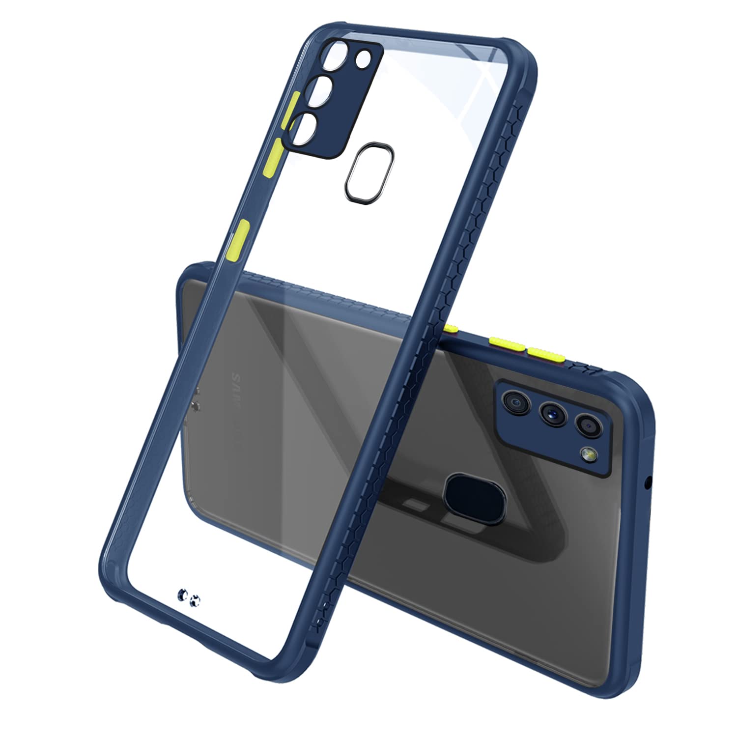 Pikkme blue Clear phone cover for Samsung M30s/M21/M21 2021
