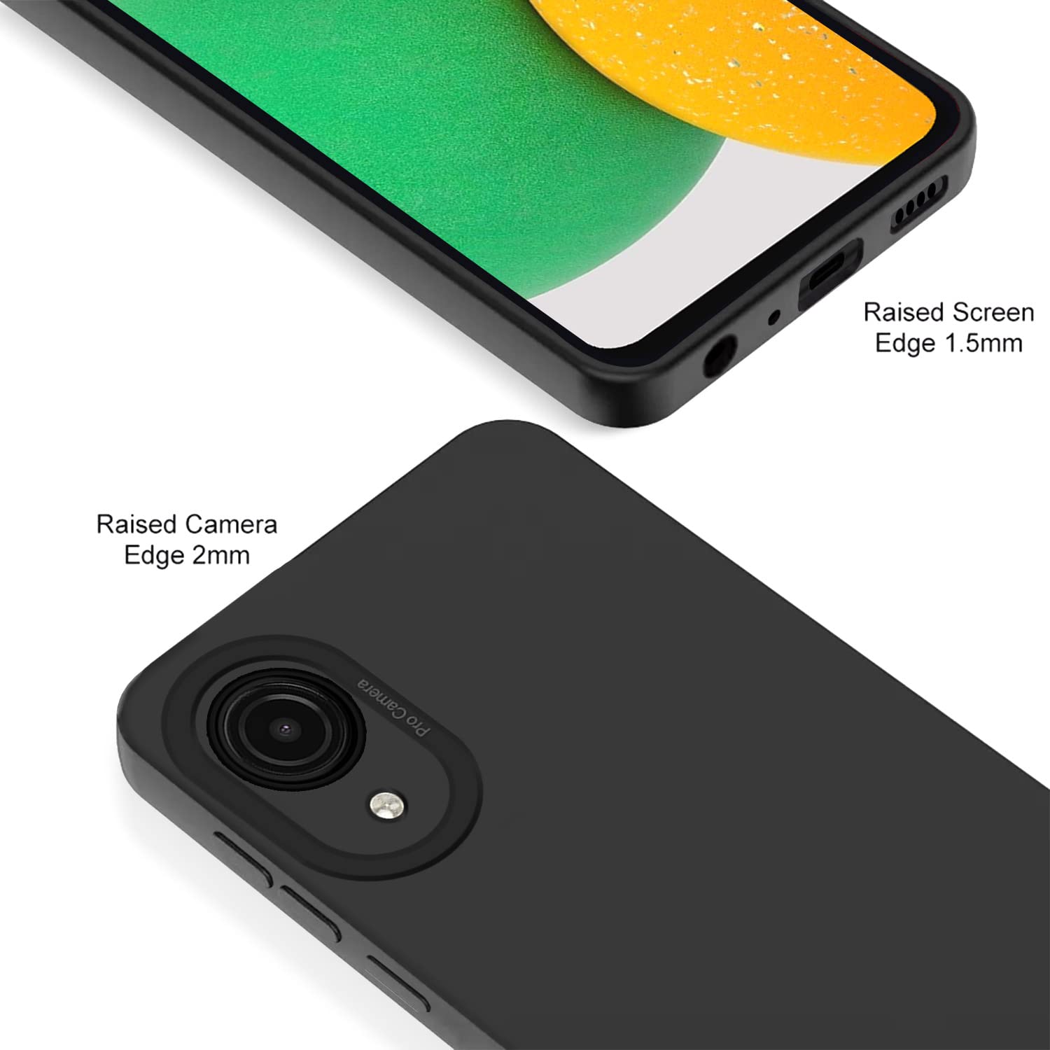 Pikkme Samsung Galaxy A03 Core Liquid Silicone Back Cover | Black