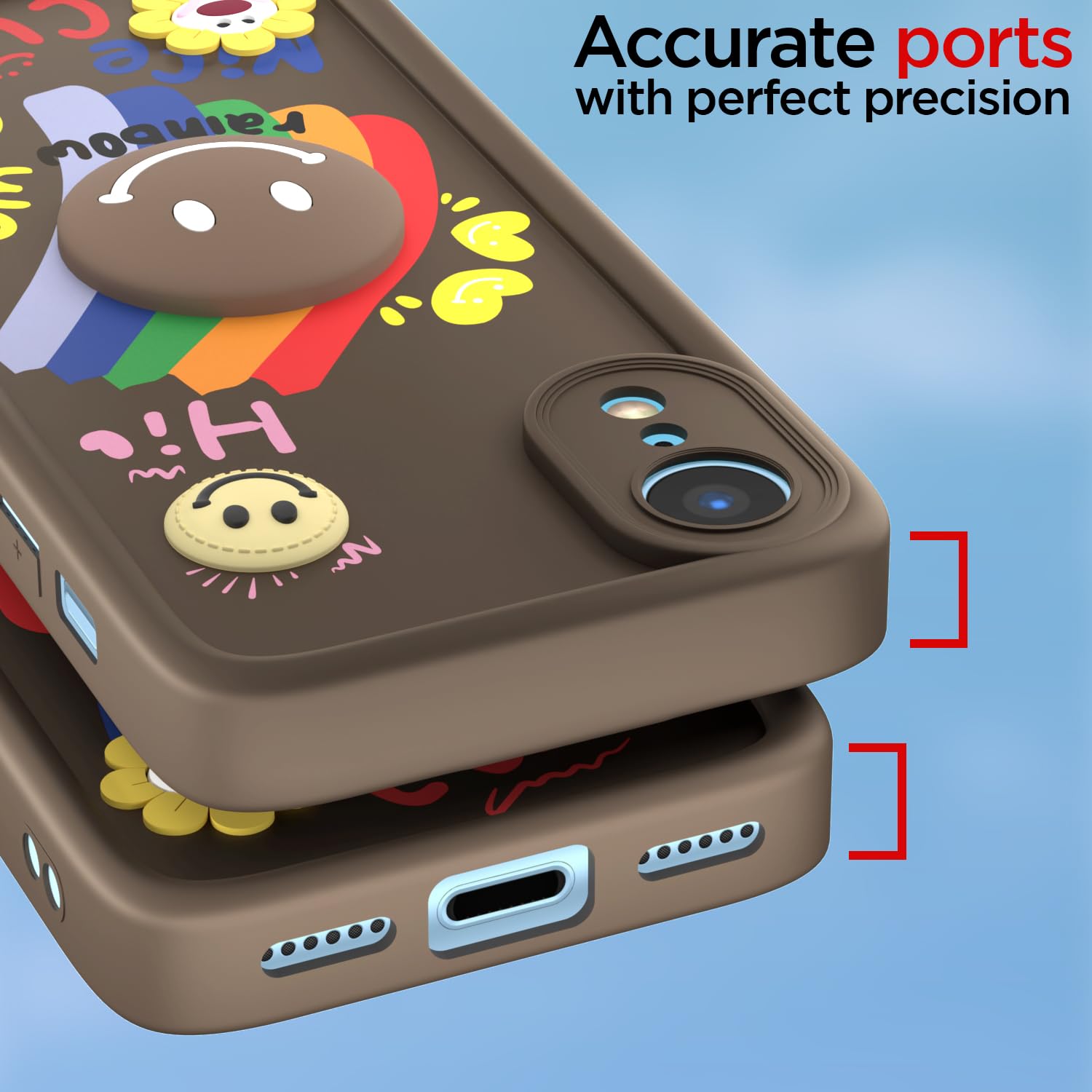 Pikkme brown Soft Silicone mobile back cover for iPhone XR – photo 4
