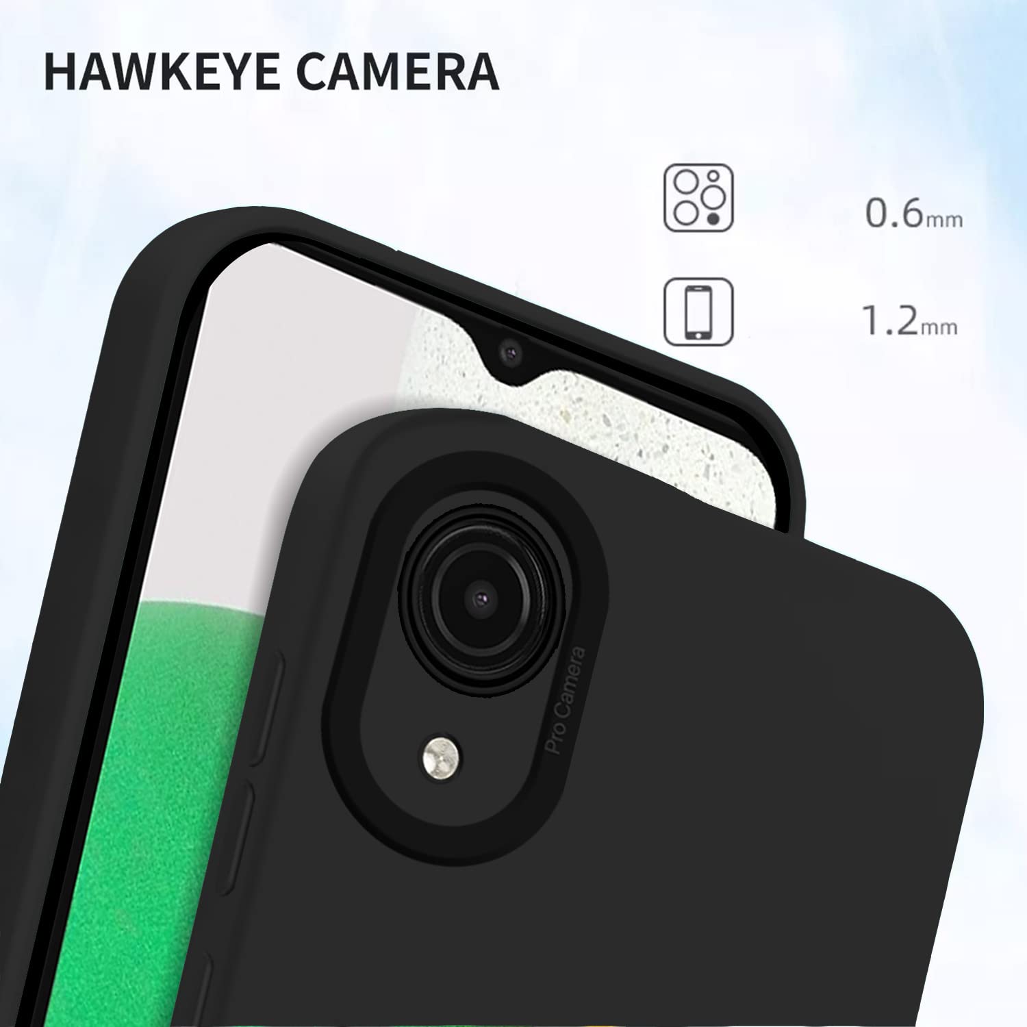 Pikkme Samsung Galaxy A03 Core Liquid Silicone Back Cover | Black